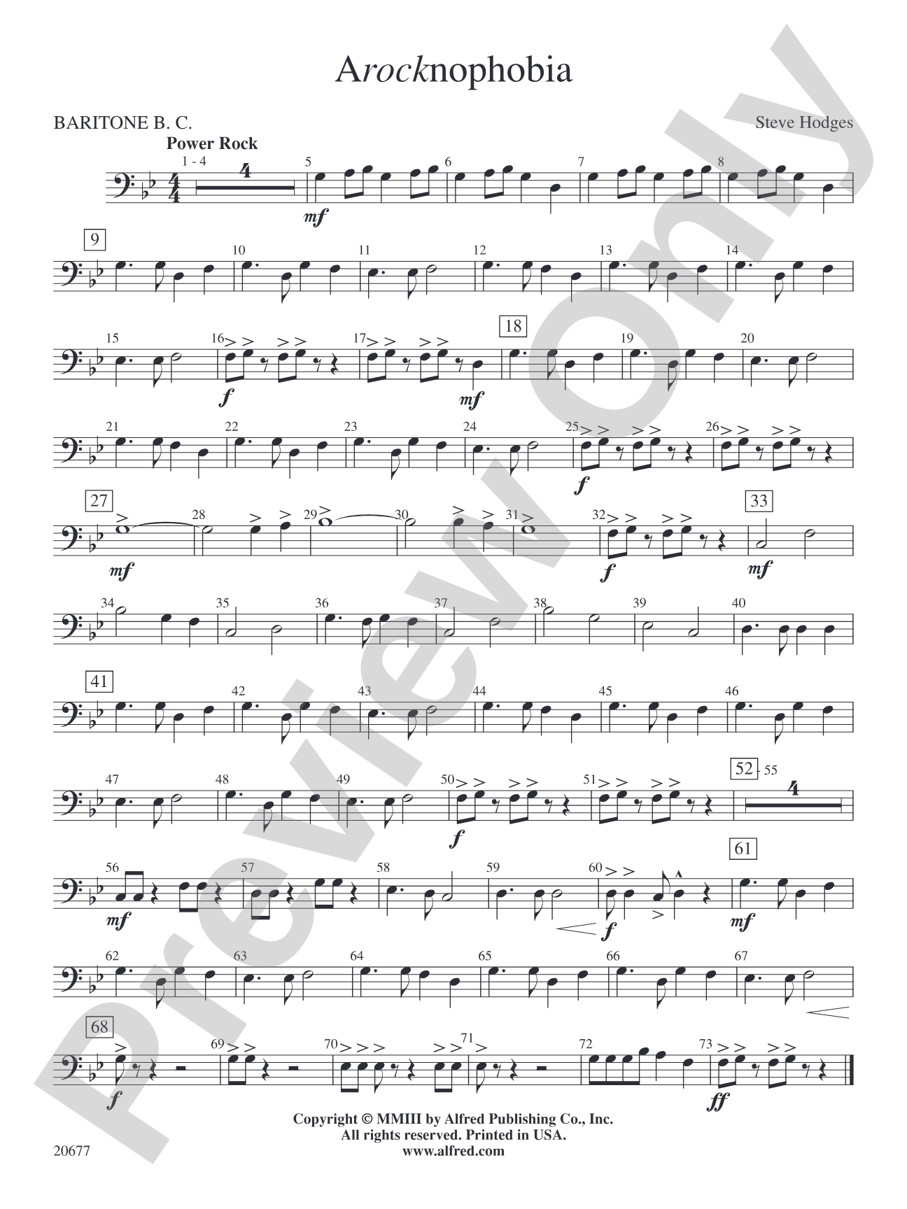 Arocknophobia: Baritone B.C.