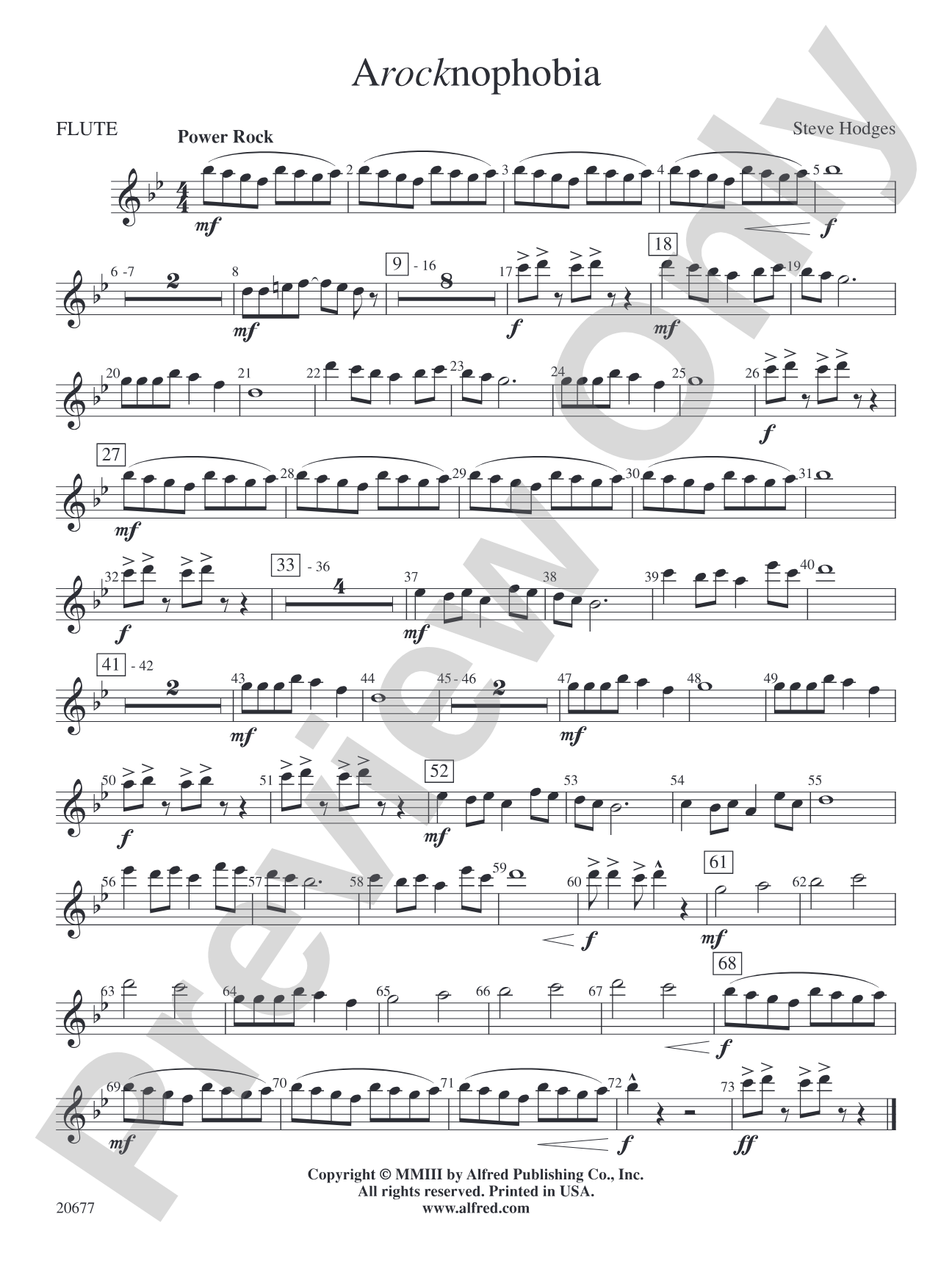 Arocknophobia: Flute
