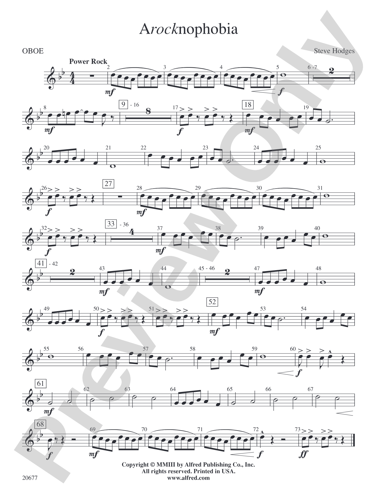 Arocknophobia: Oboe
