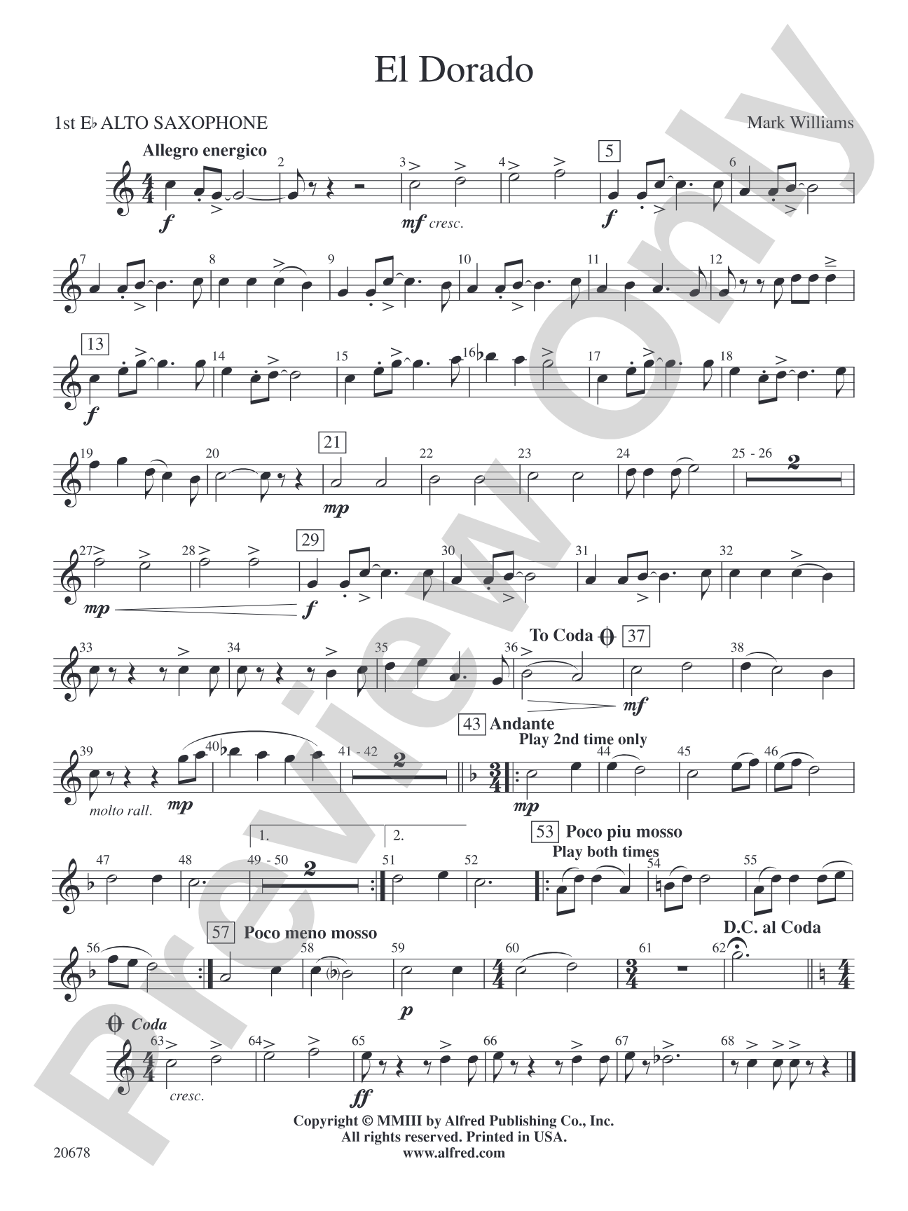 El Dorado: E-flat Alto Saxophone