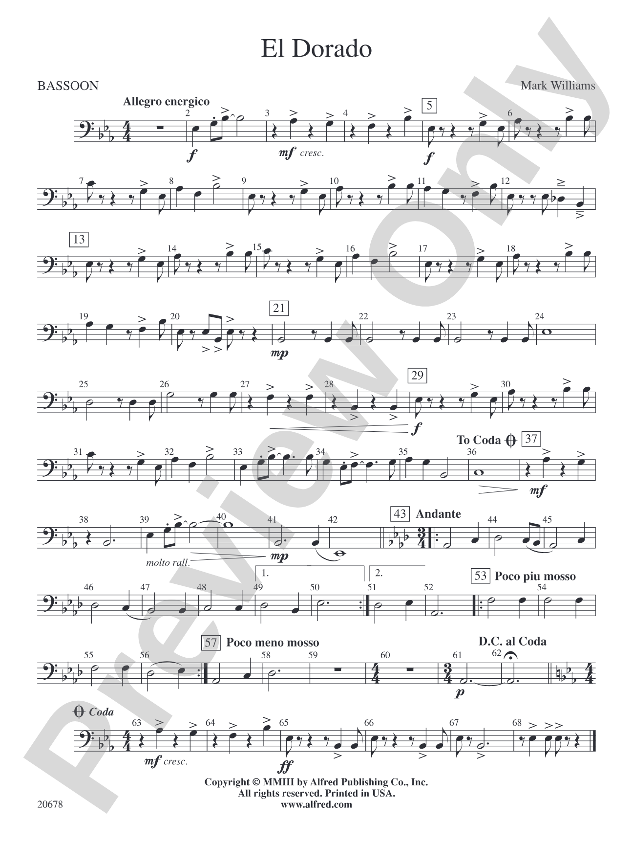 El Dorado: Bassoon