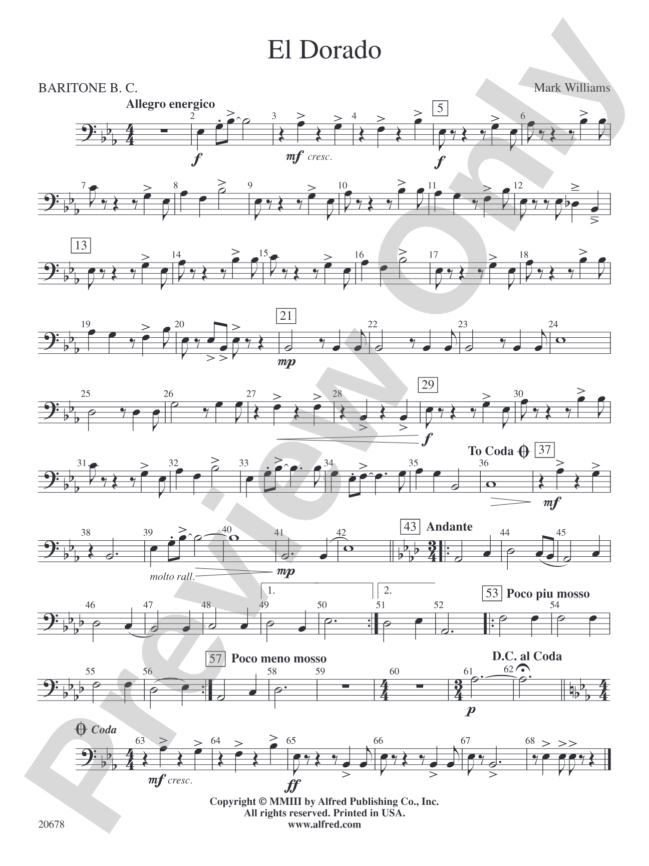 El Dorado: Baritone B.C.