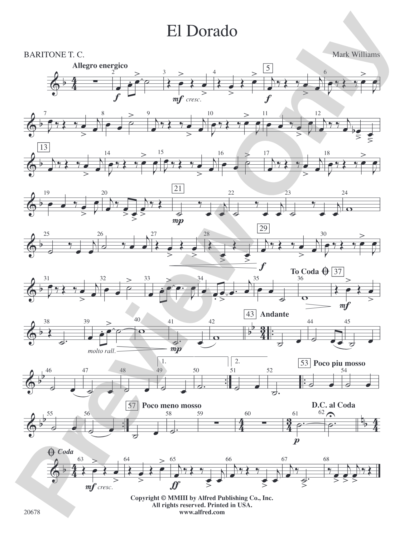 El Dorado: Baritone T.C.