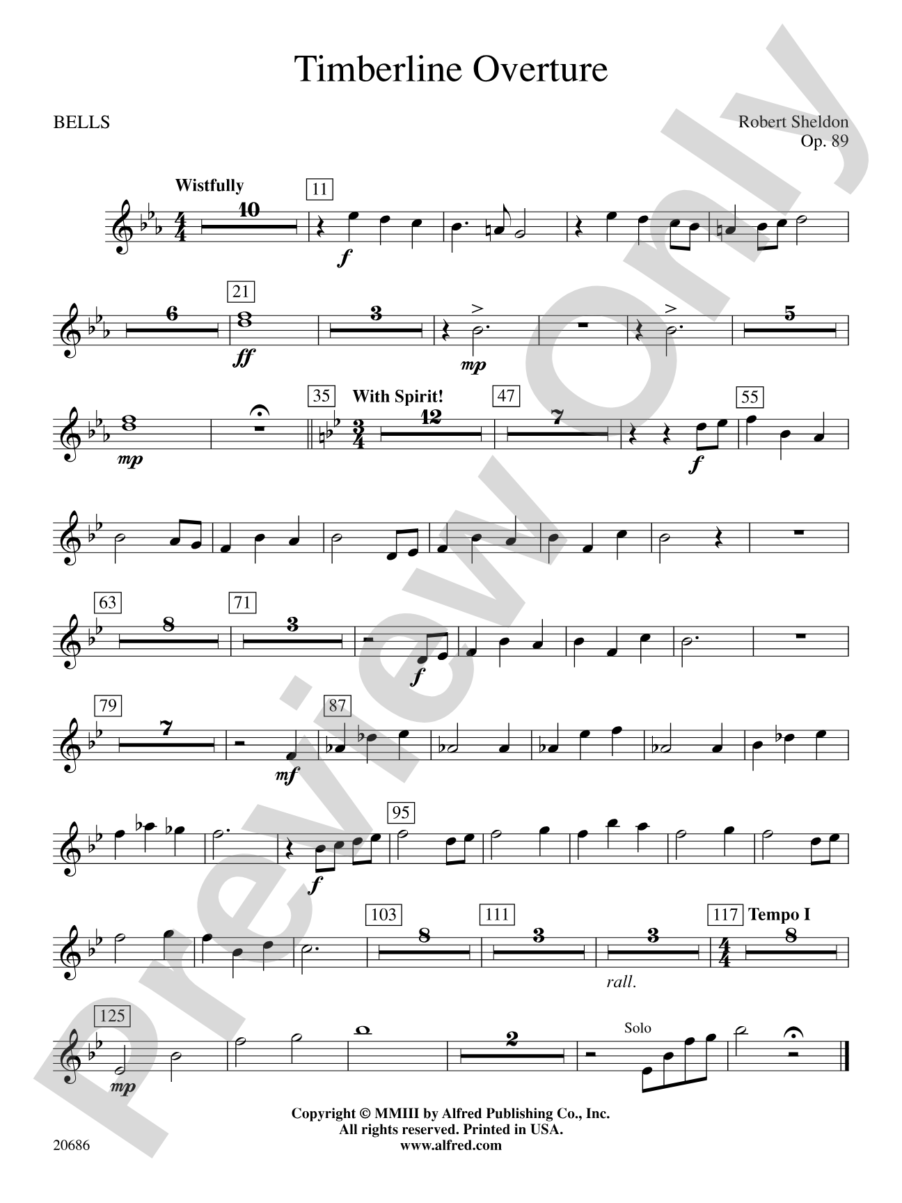 Timberline Overture: Bells
