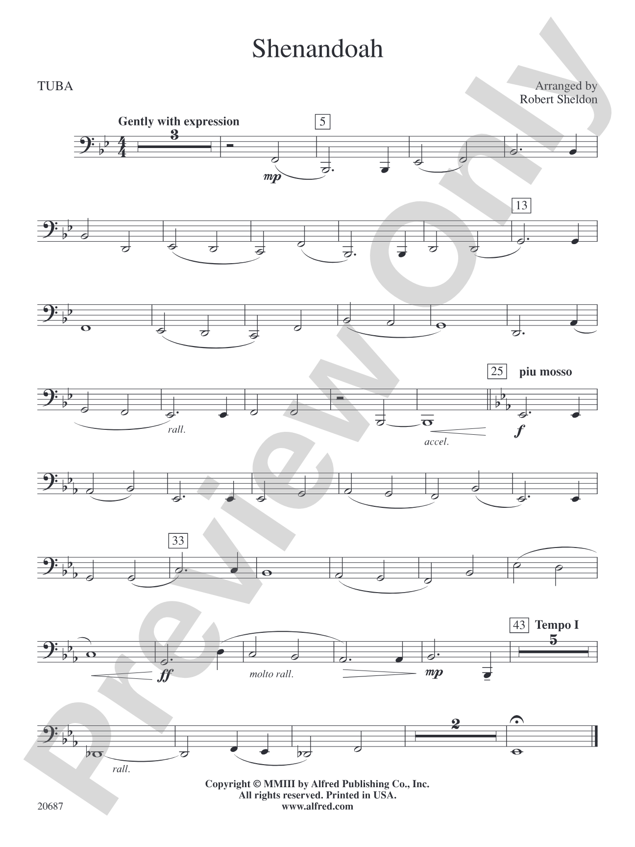 Shenandoah: Tuba