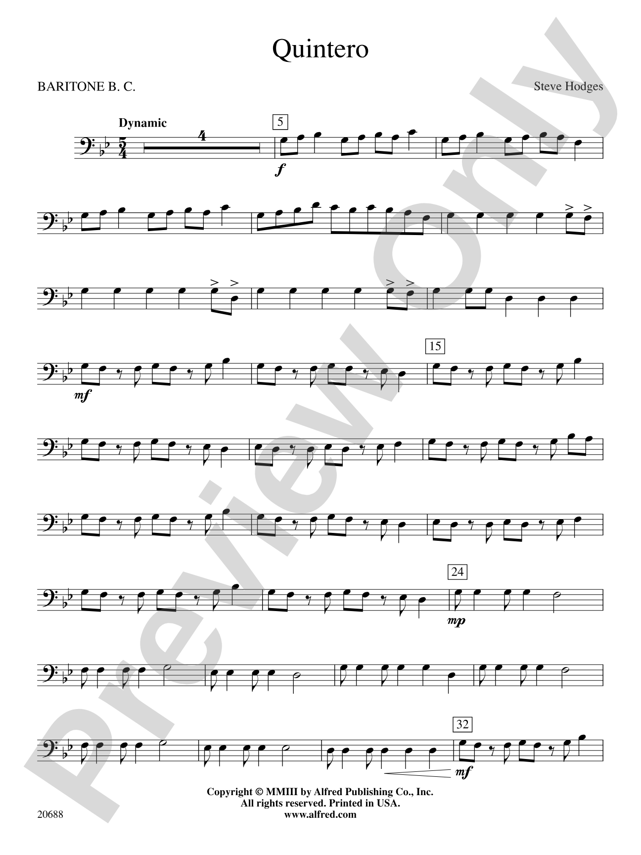 Quintero: Baritone B.C.