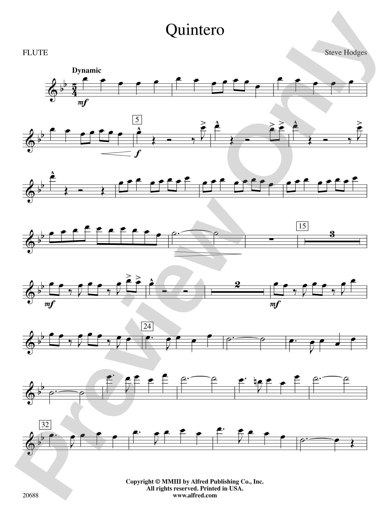 Quintero: Flute
