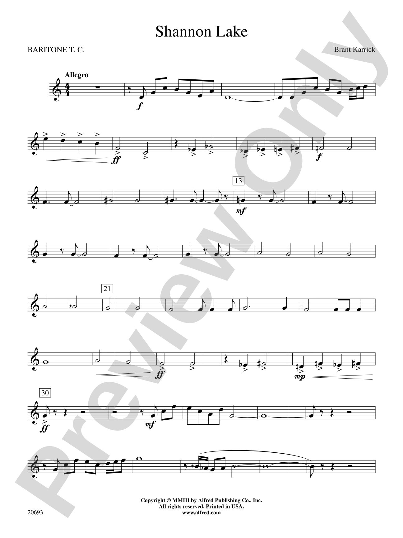 Shannon Lake: Baritone T.C.