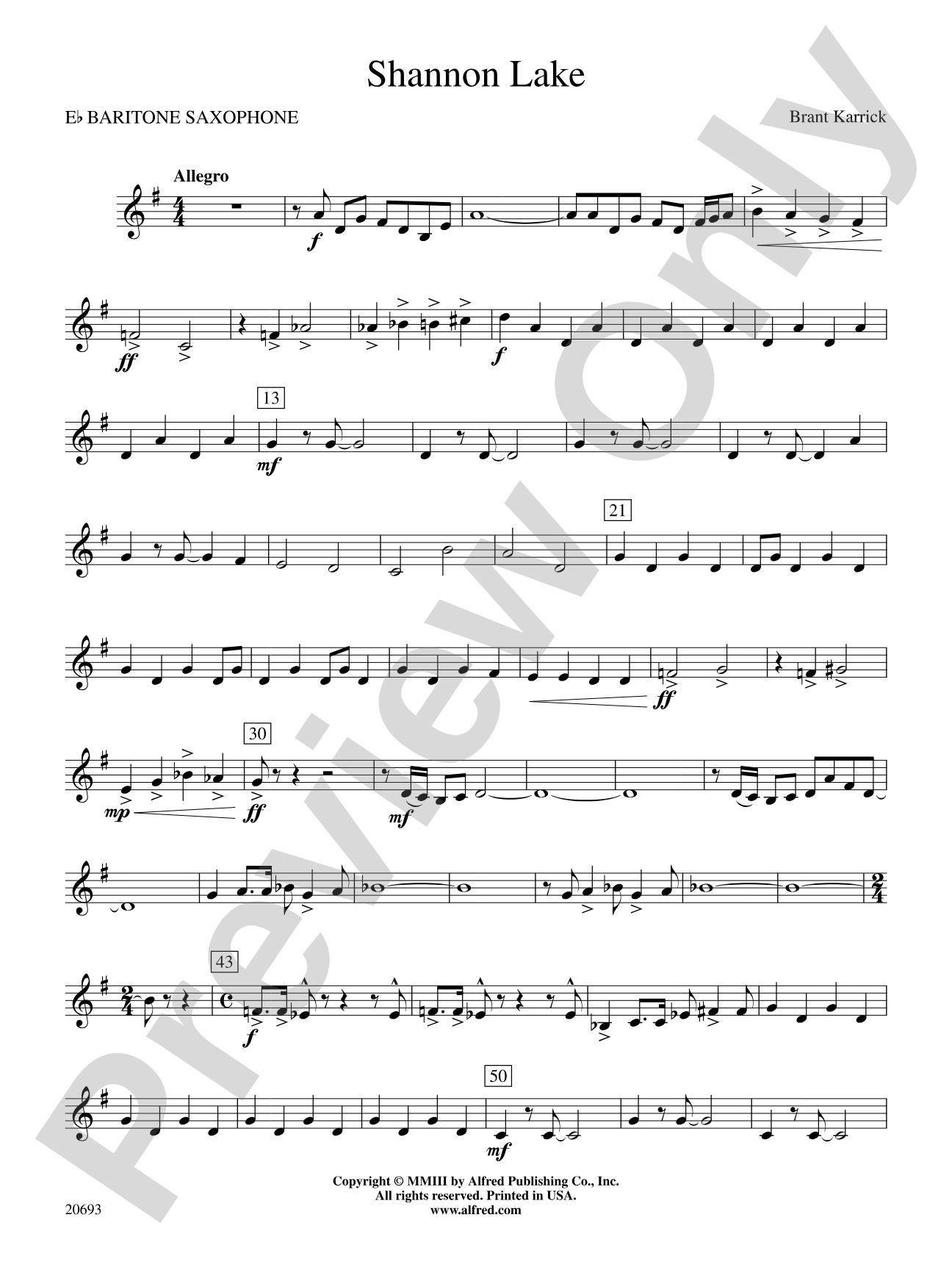 Shannon Lake: E-flat Baritone Saxophone