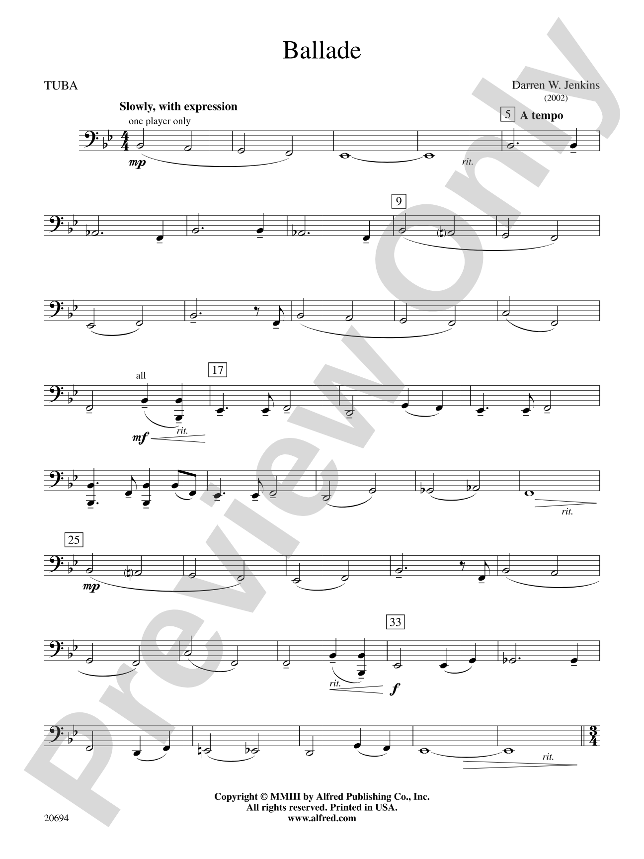Ballade: Tuba