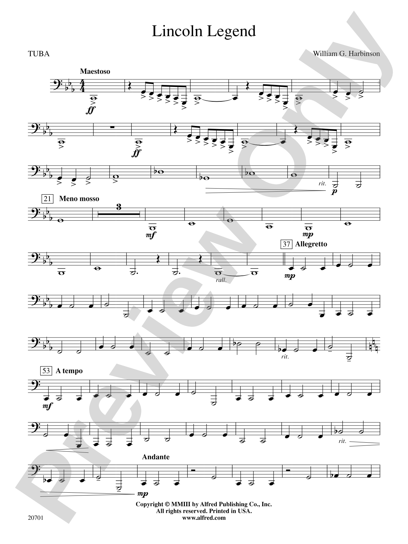 Lincoln Legend: Tuba