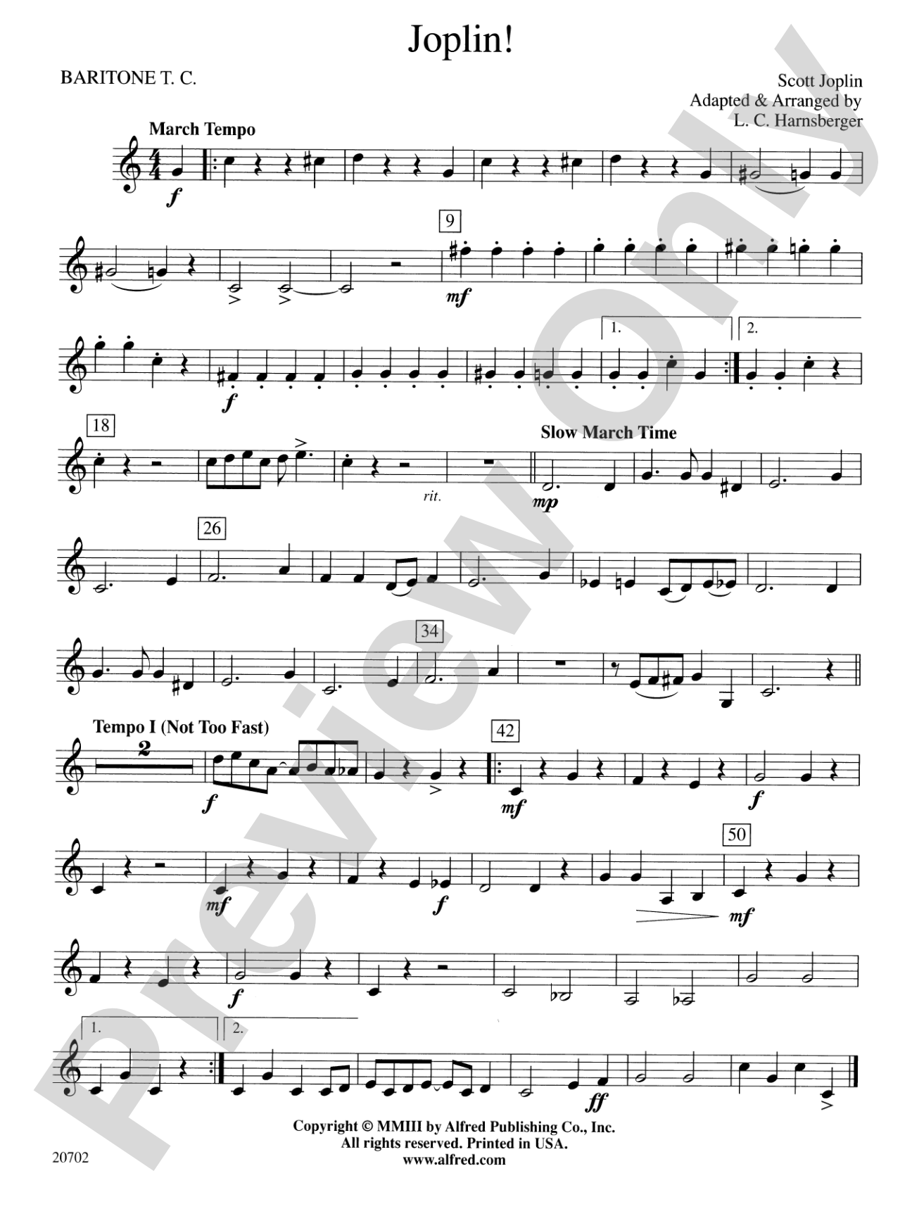 Joplin!: Baritone T.C.