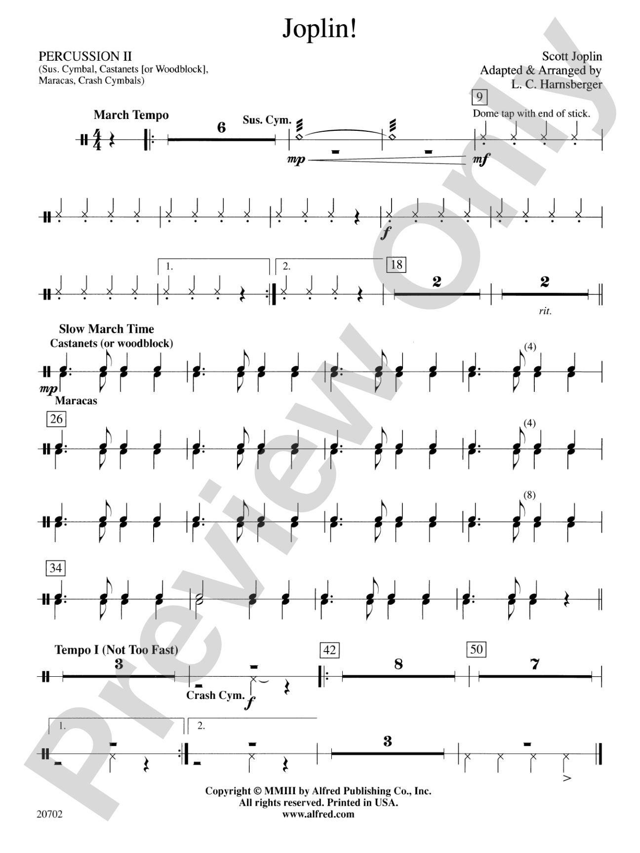 Joplin!: 2nd Percussion