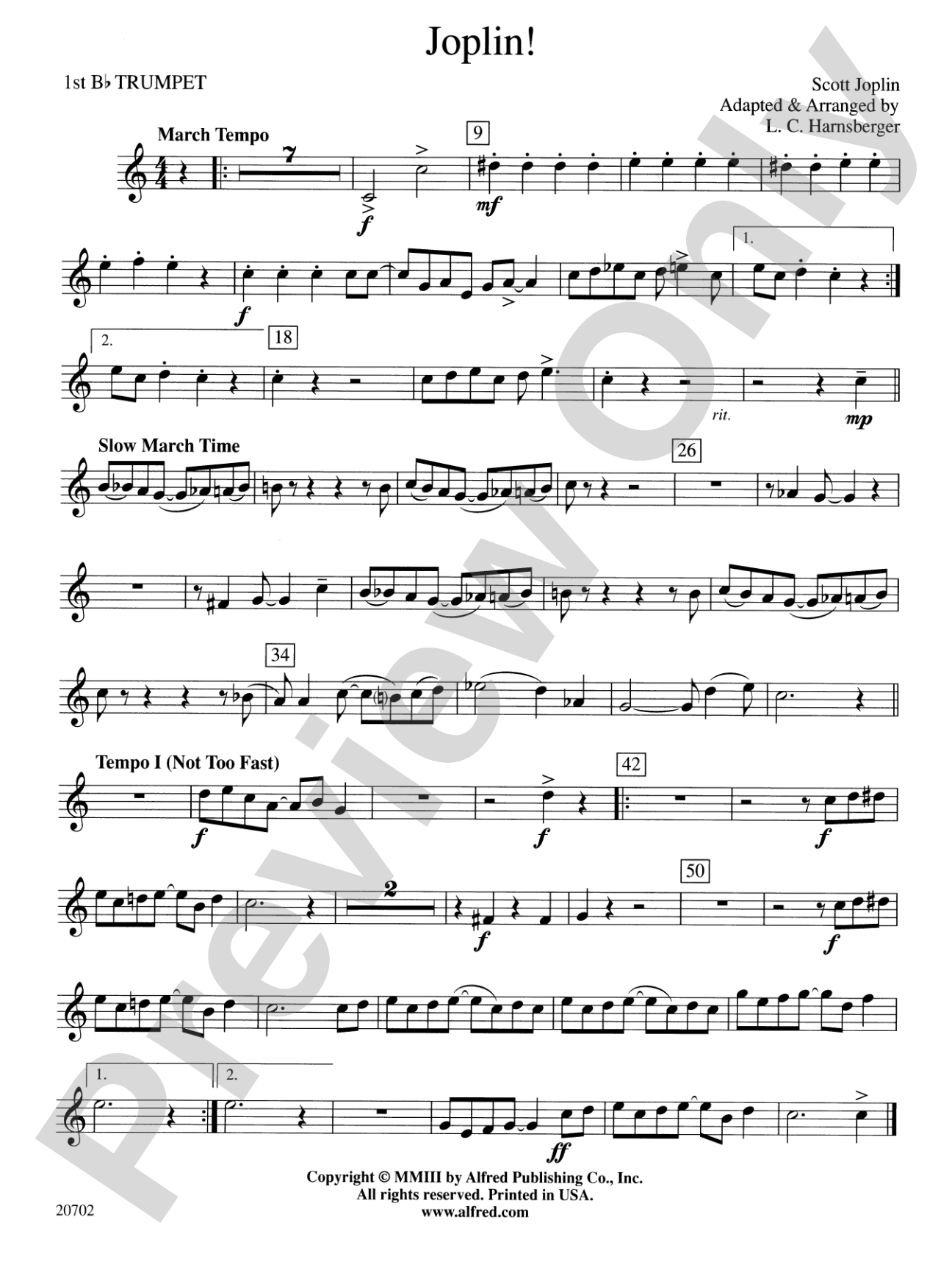Joplin!: 1st B-flat Trumpet
