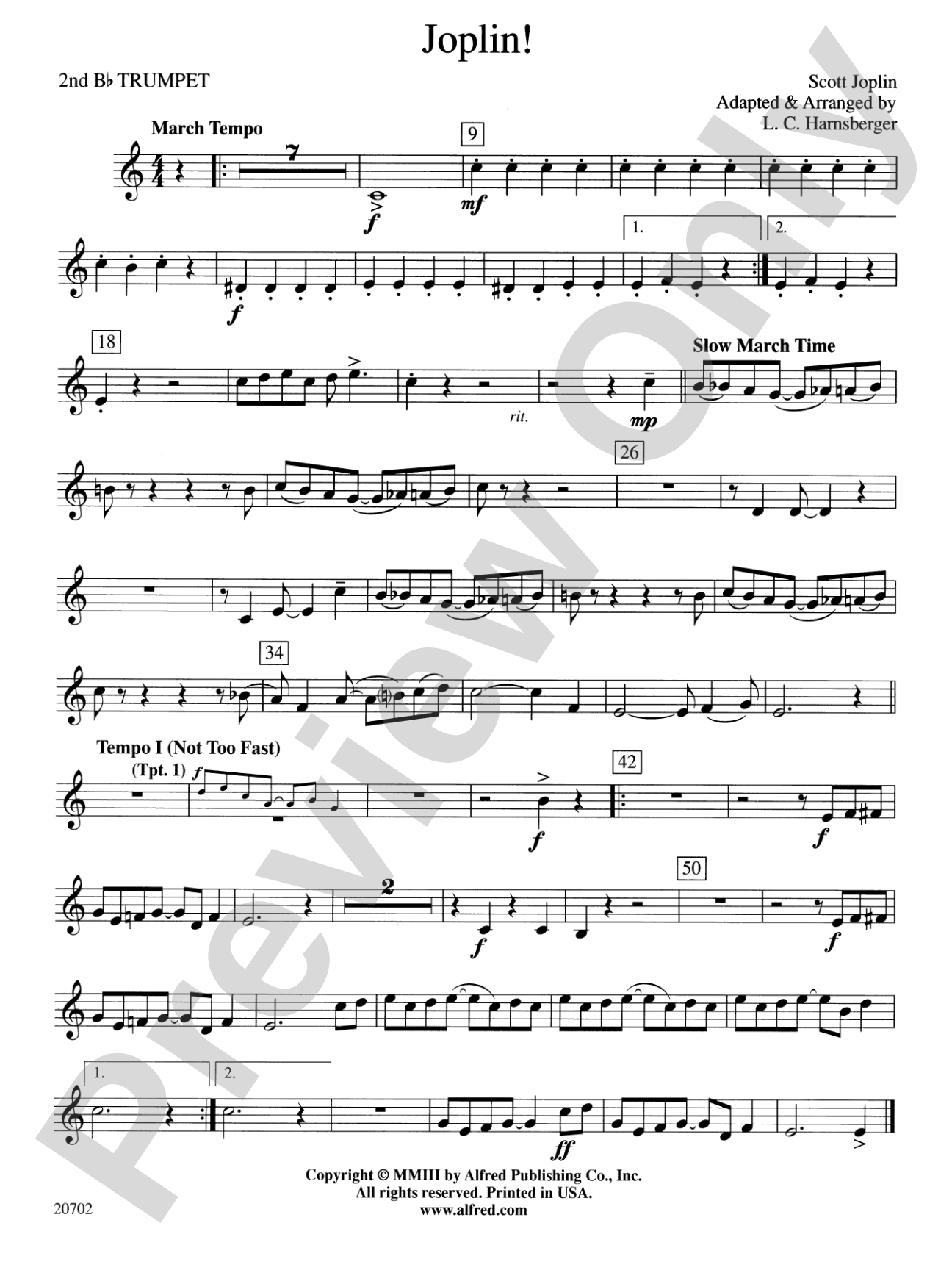 Joplin!: 2nd B-flat Trumpet