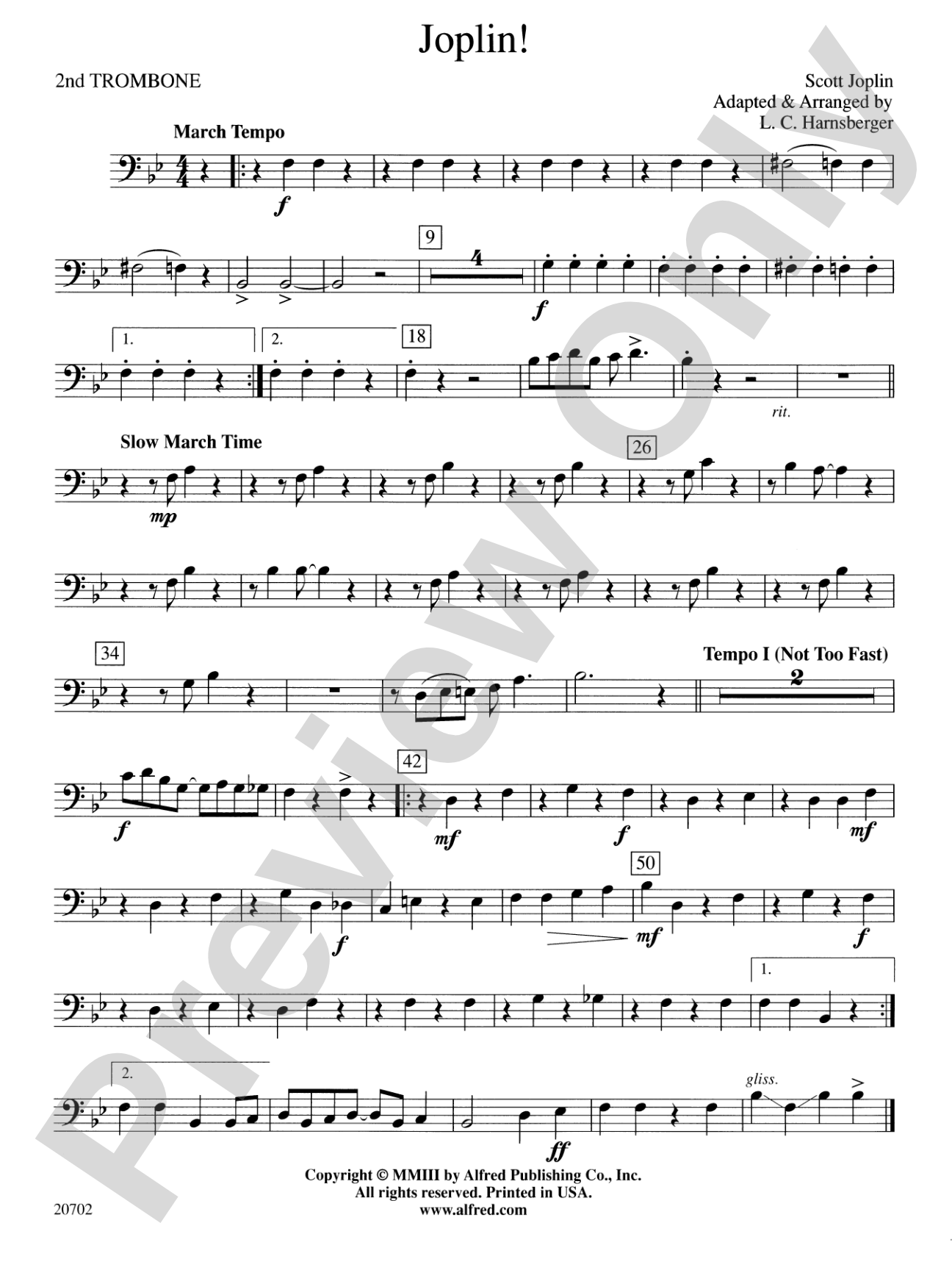 Joplin!: 2nd Trombone