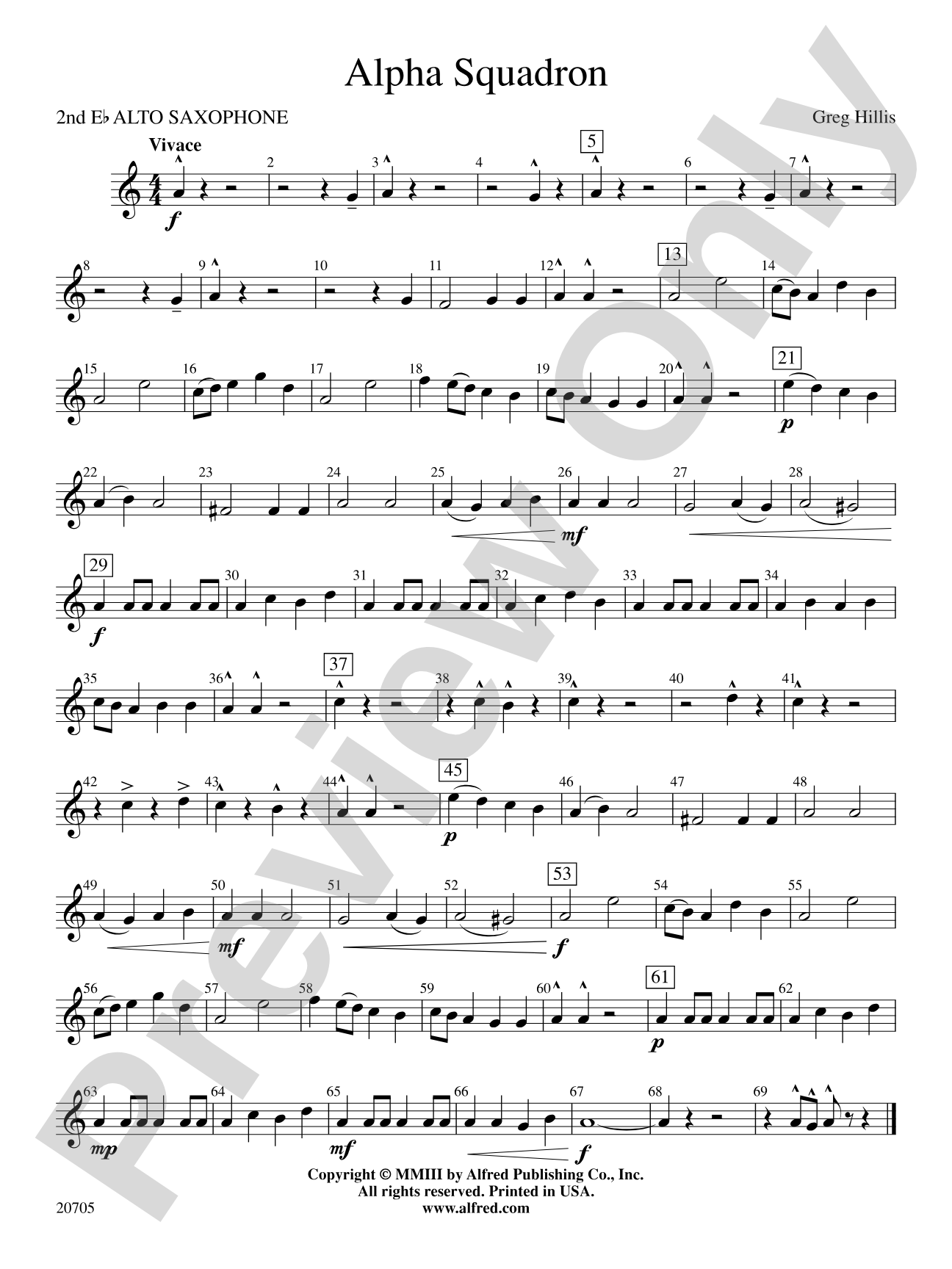 Alpha Squadron: 2nd E-flat Alto Saxophone