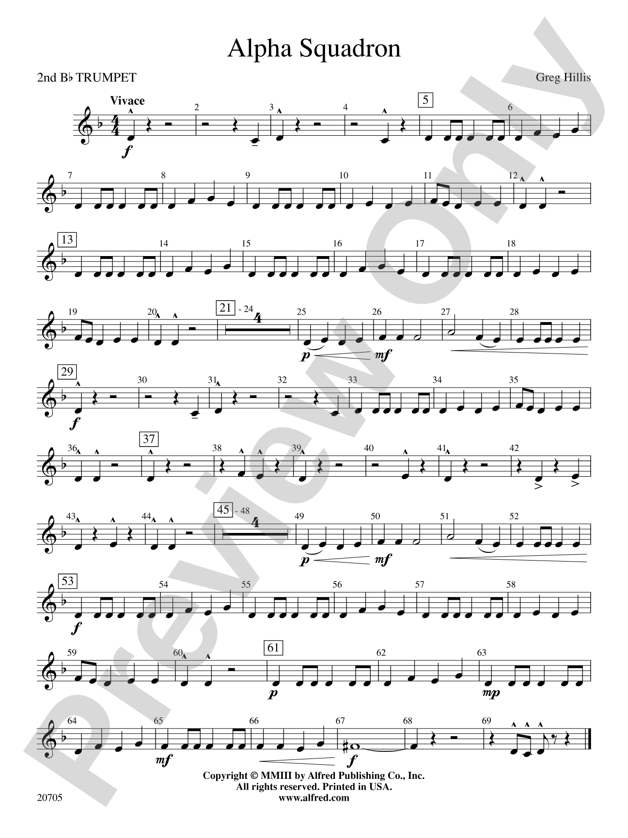 Alpha Squadron: 2nd B-flat Trumpet