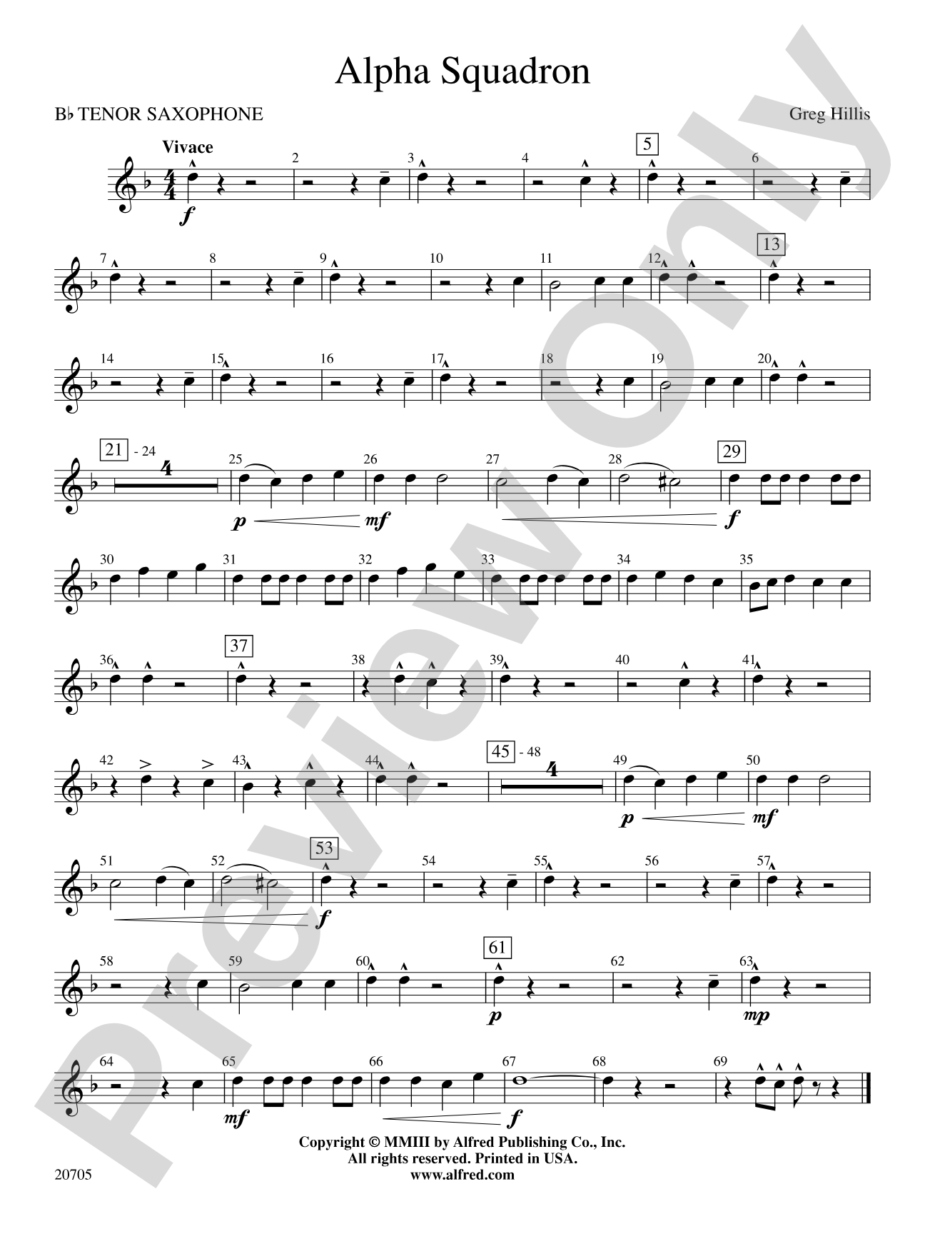 Alpha Squadron: B-flat Tenor Saxophone