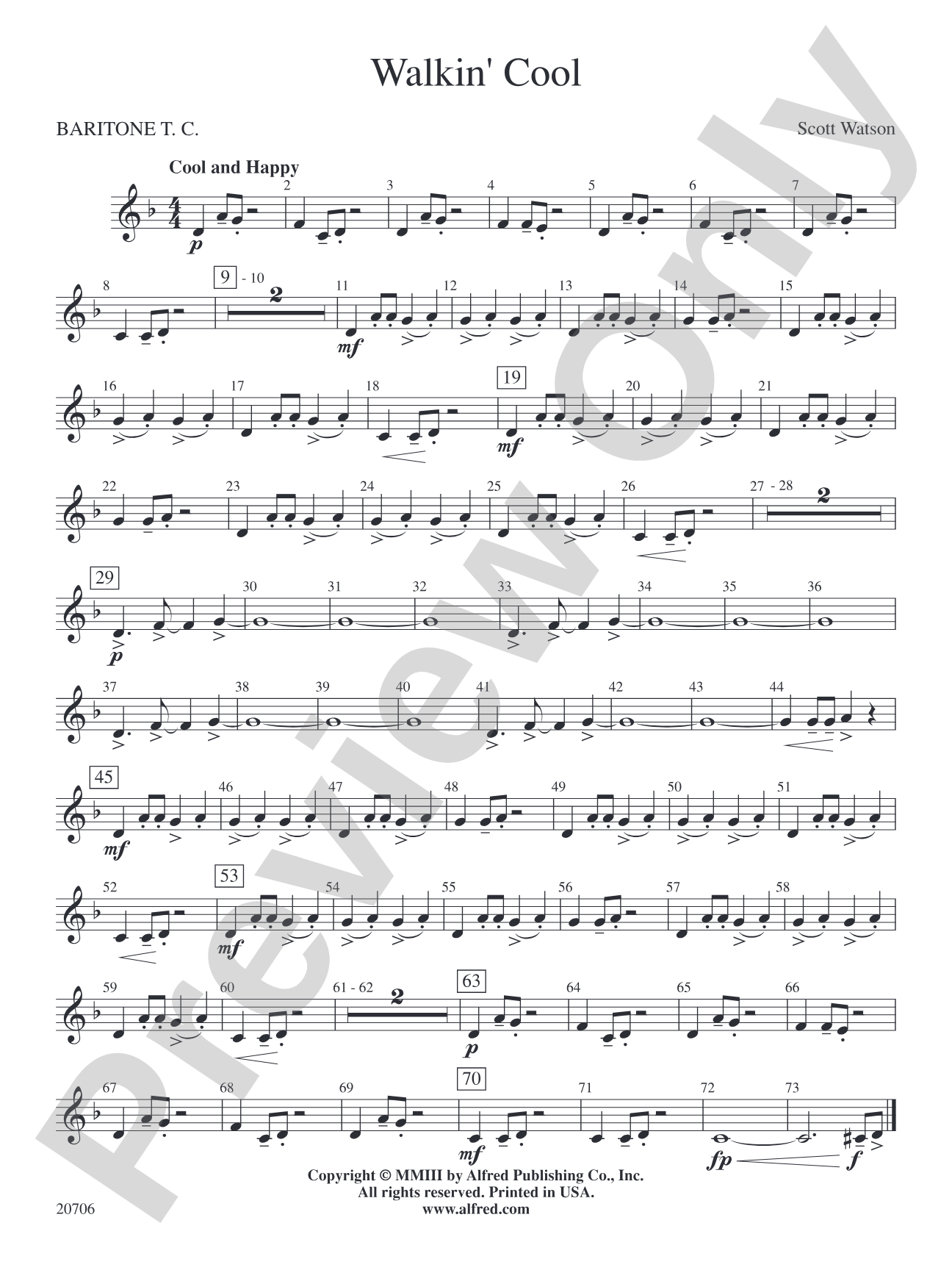 Walkin' Cool: Baritone T.C.