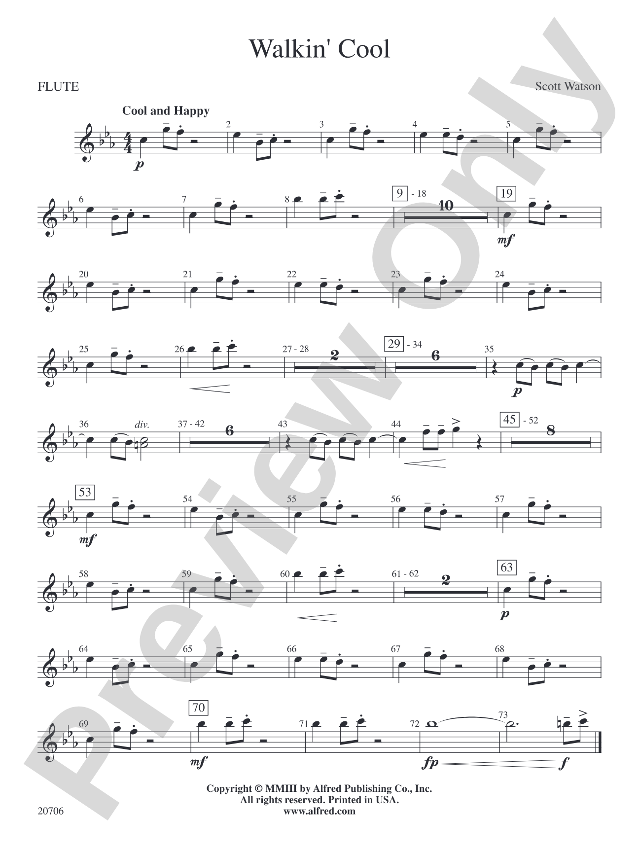 Walkin' Cool: Flute