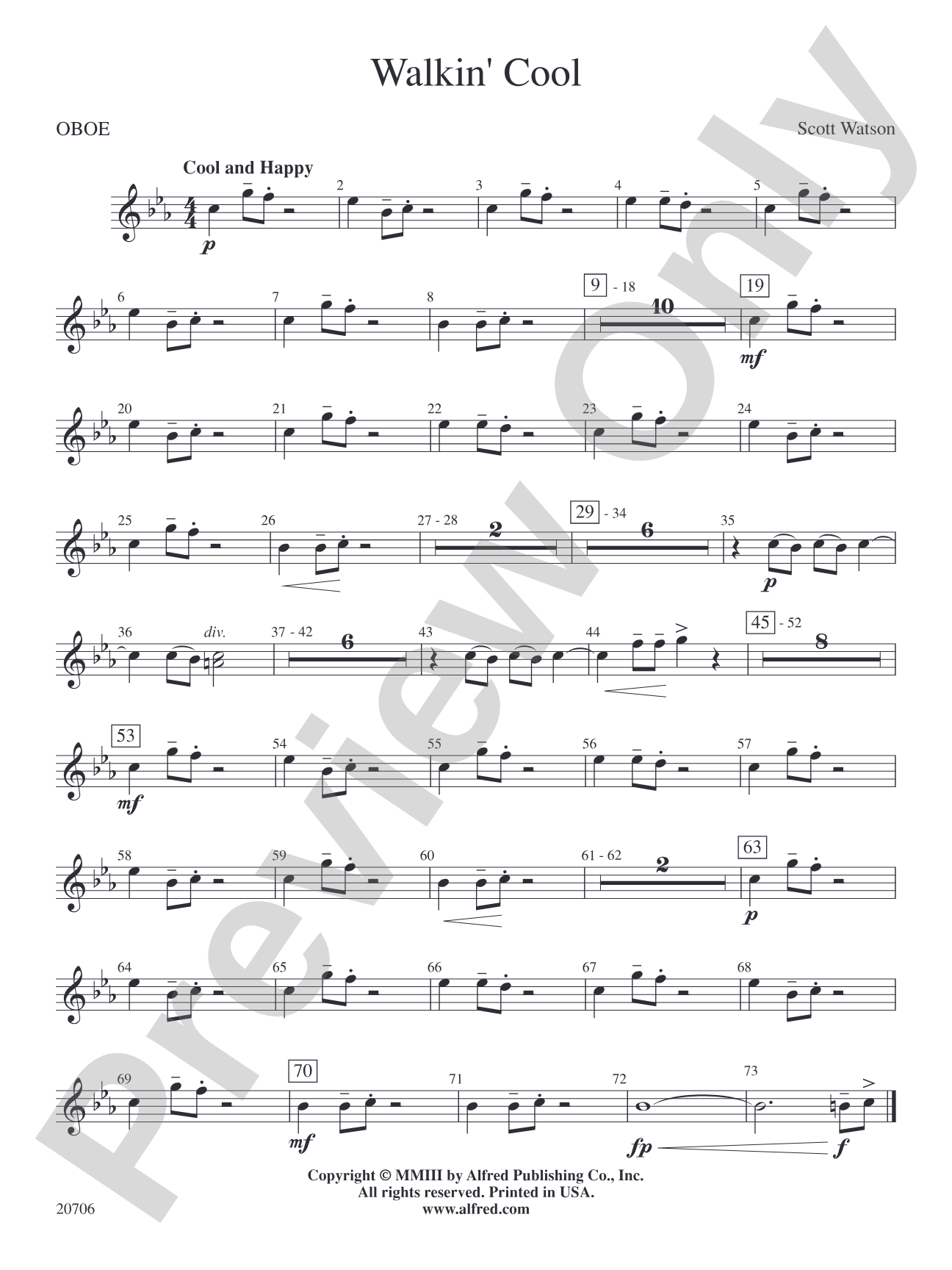 Walkin' Cool: Oboe