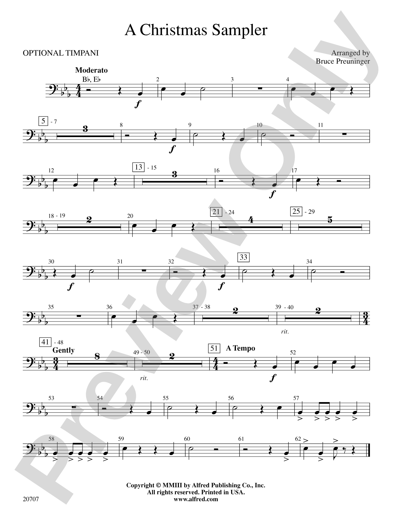 A Christmas Sampler: Timpani