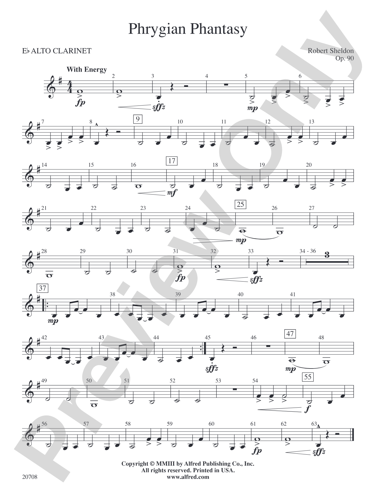 Phrygian Phantasy: E-flat Alto Clarinet
