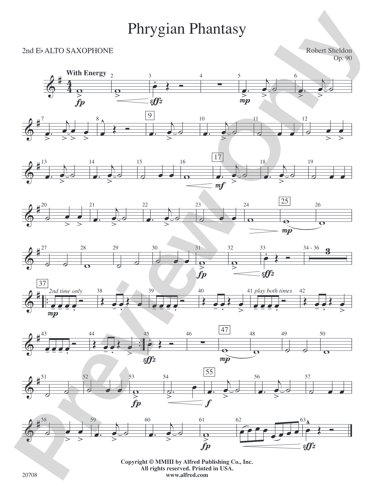 Phrygian Phantasy: 2nd E-flat Alto Saxophone