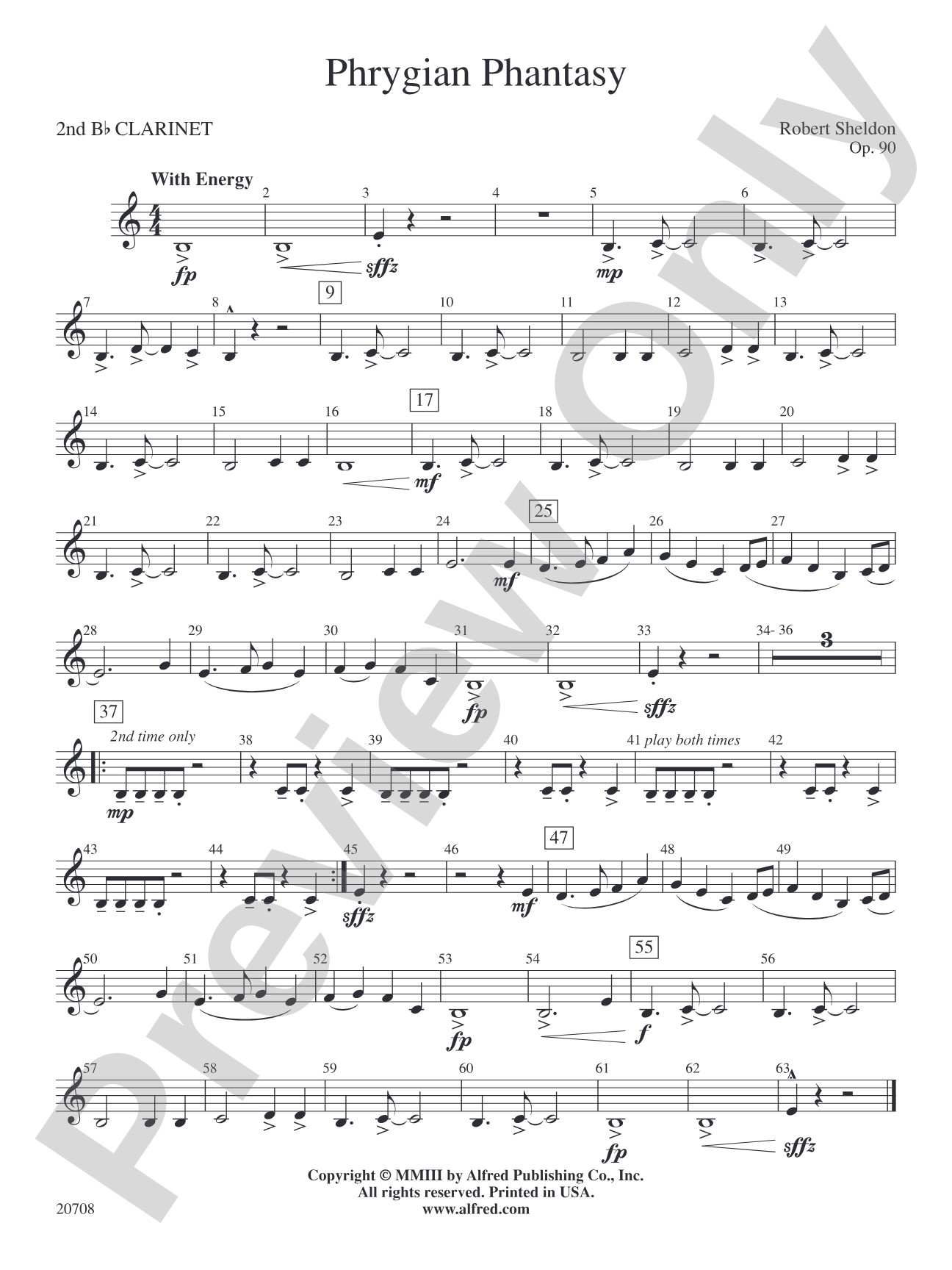 Phrygian Phantasy: 2nd B-flat Clarinet