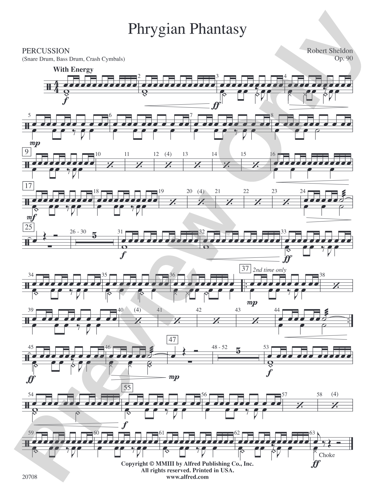 Phrygian Phantasy: 1st Percussion