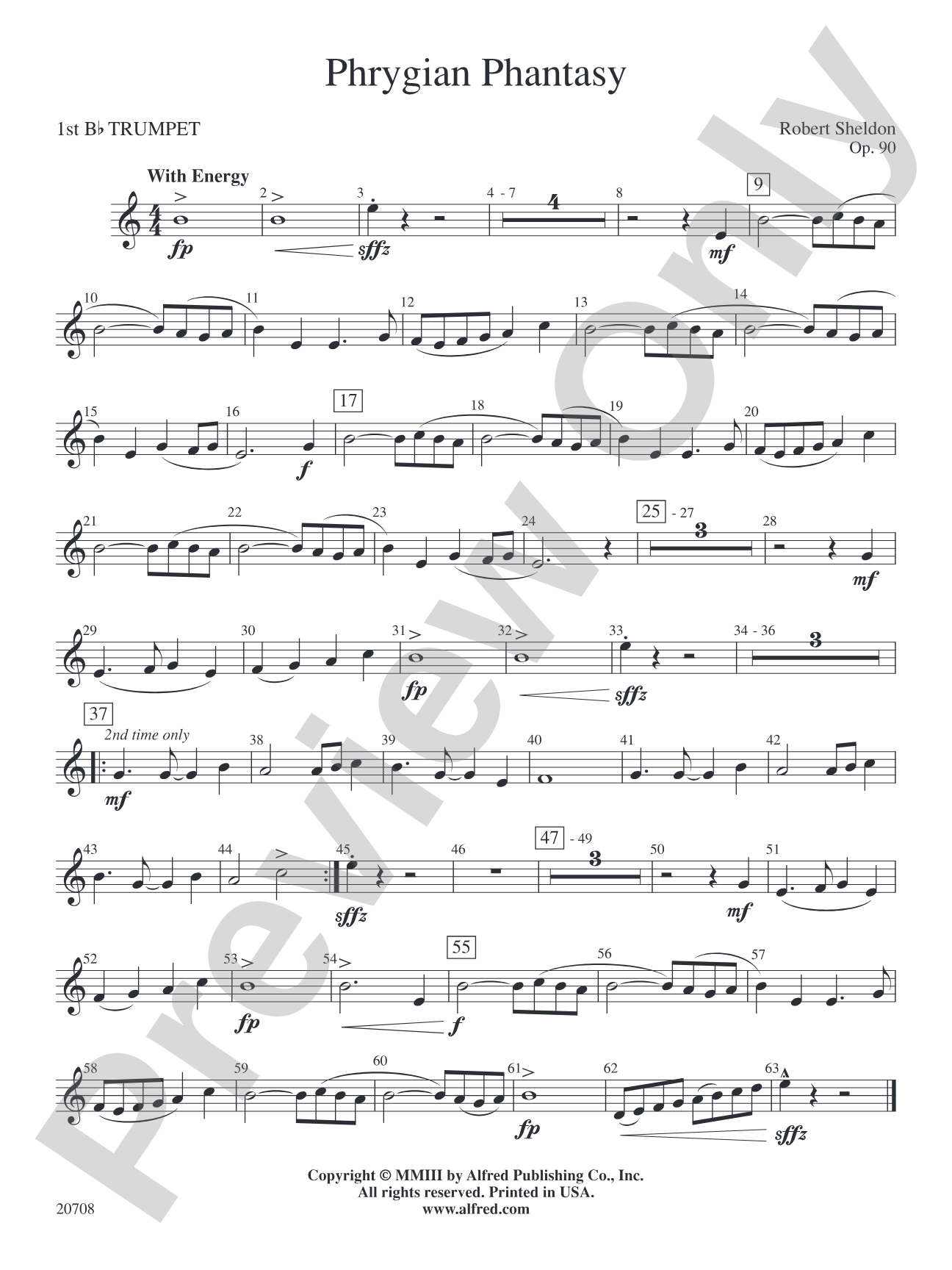 Phrygian Phantasy: 1st B-flat Trumpet
