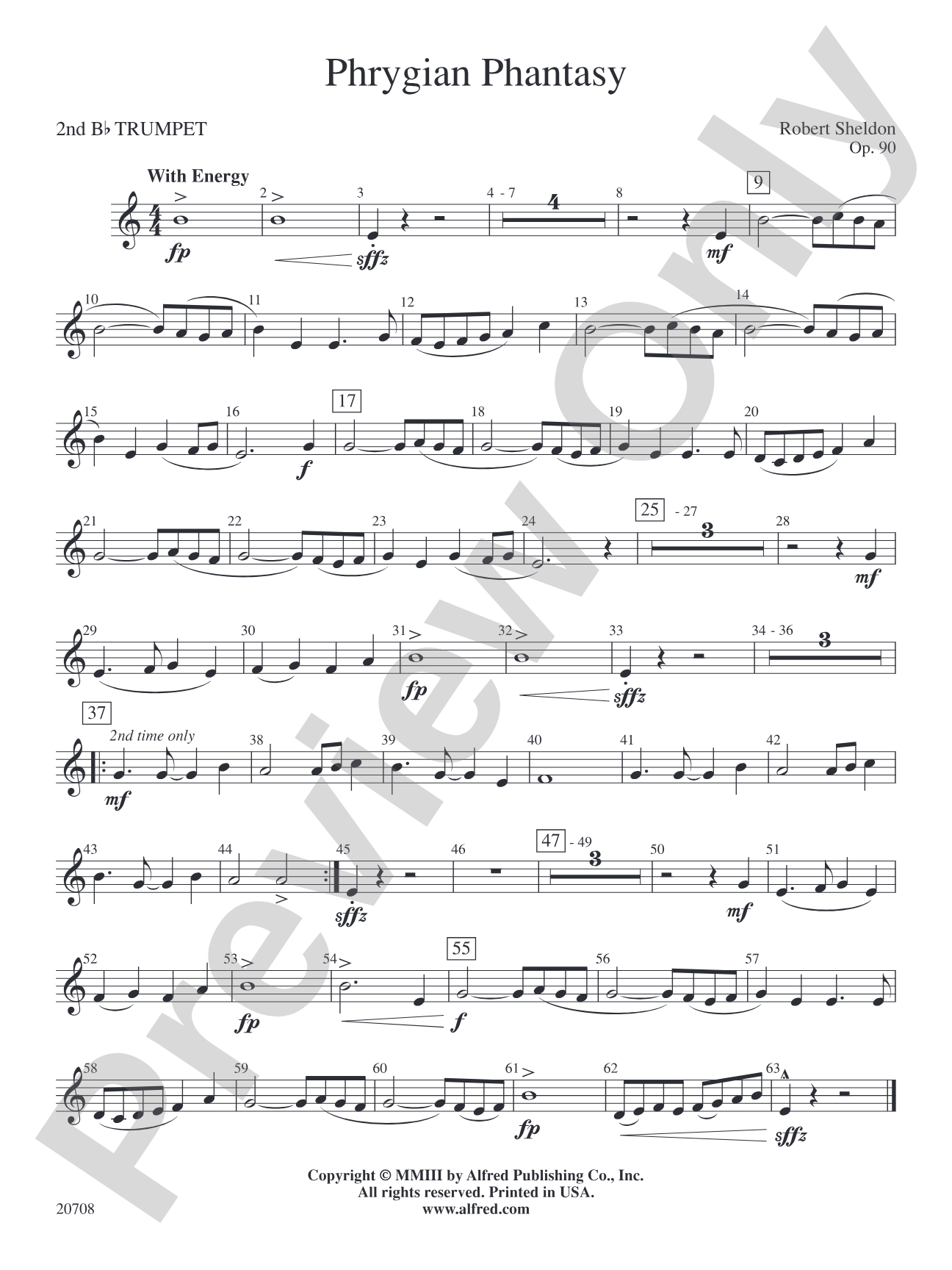 Phrygian Phantasy: 2nd B-flat Trumpet