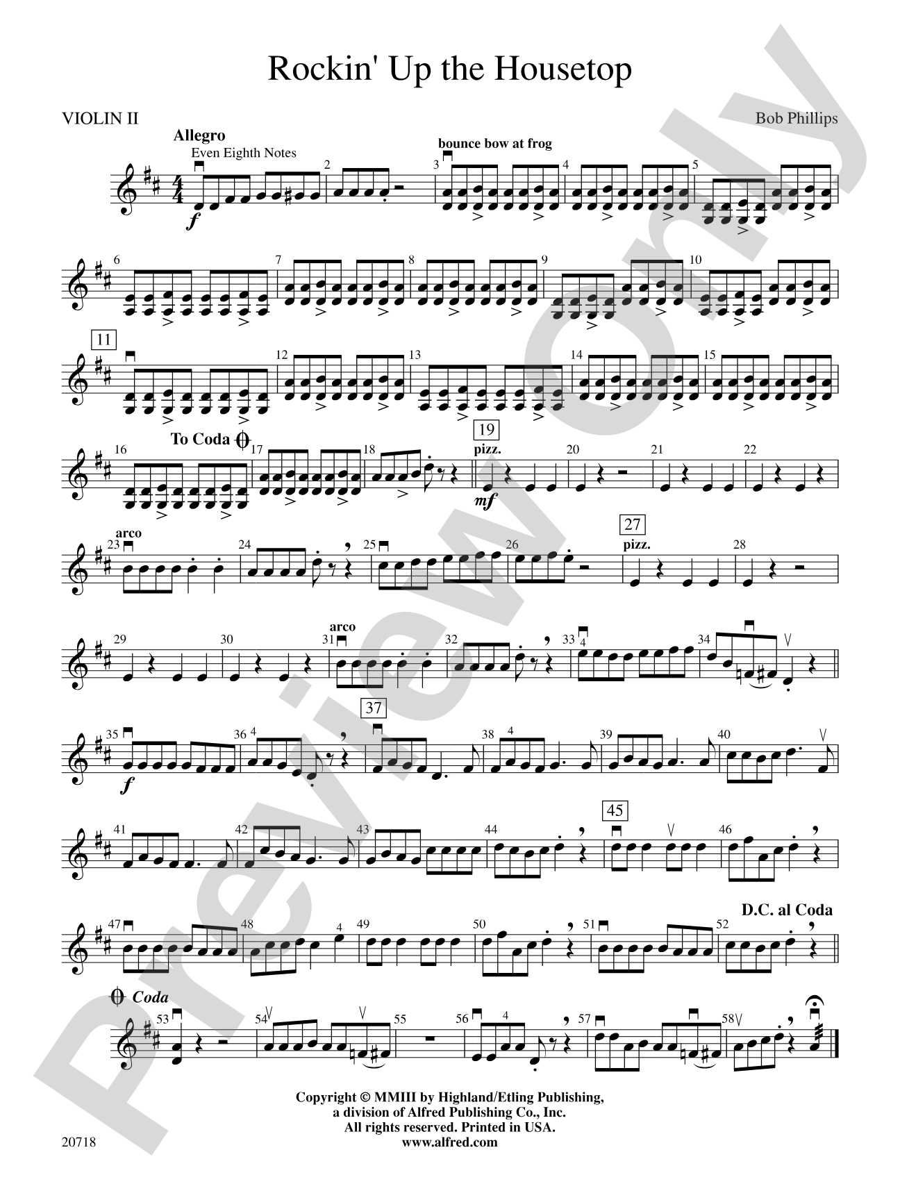 Rockin' Up the Housetop: 2nd Violin