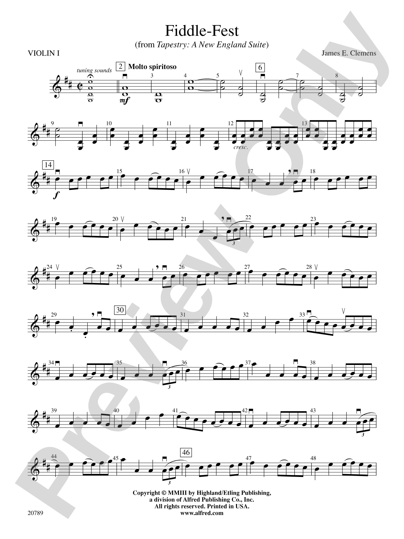 Fiddle-Fest: 1st Violin