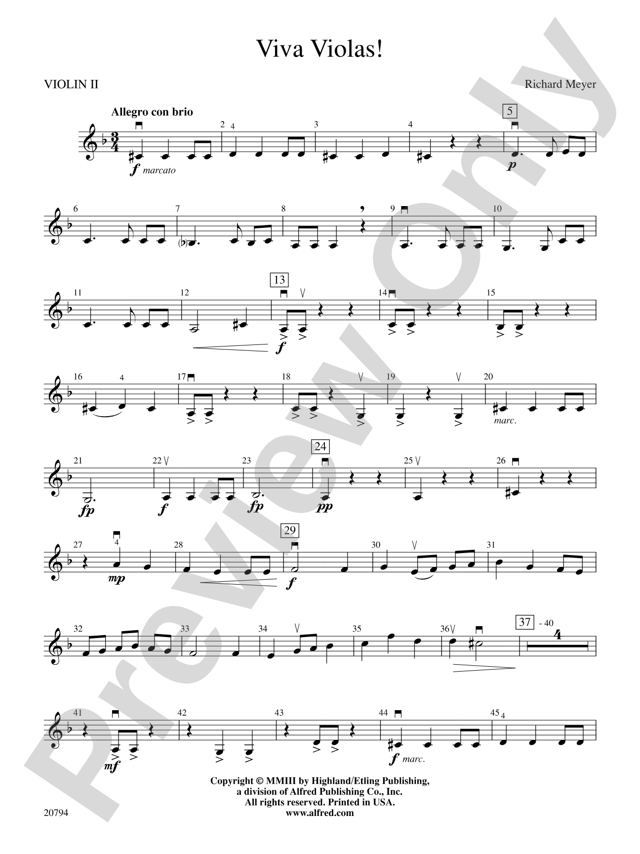 Viva Violas!: 2nd Violin