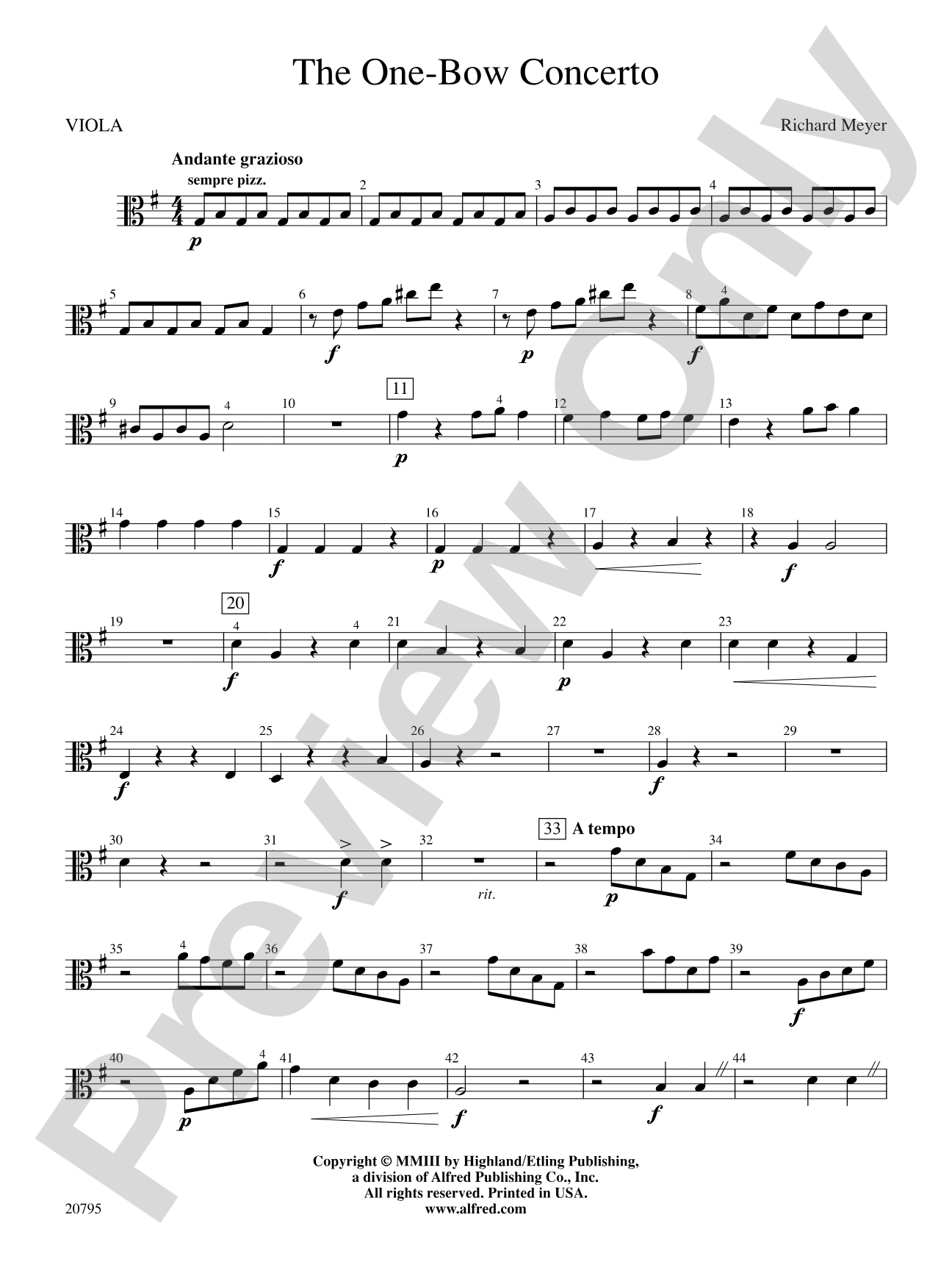 The One-Bow Concerto: Viola