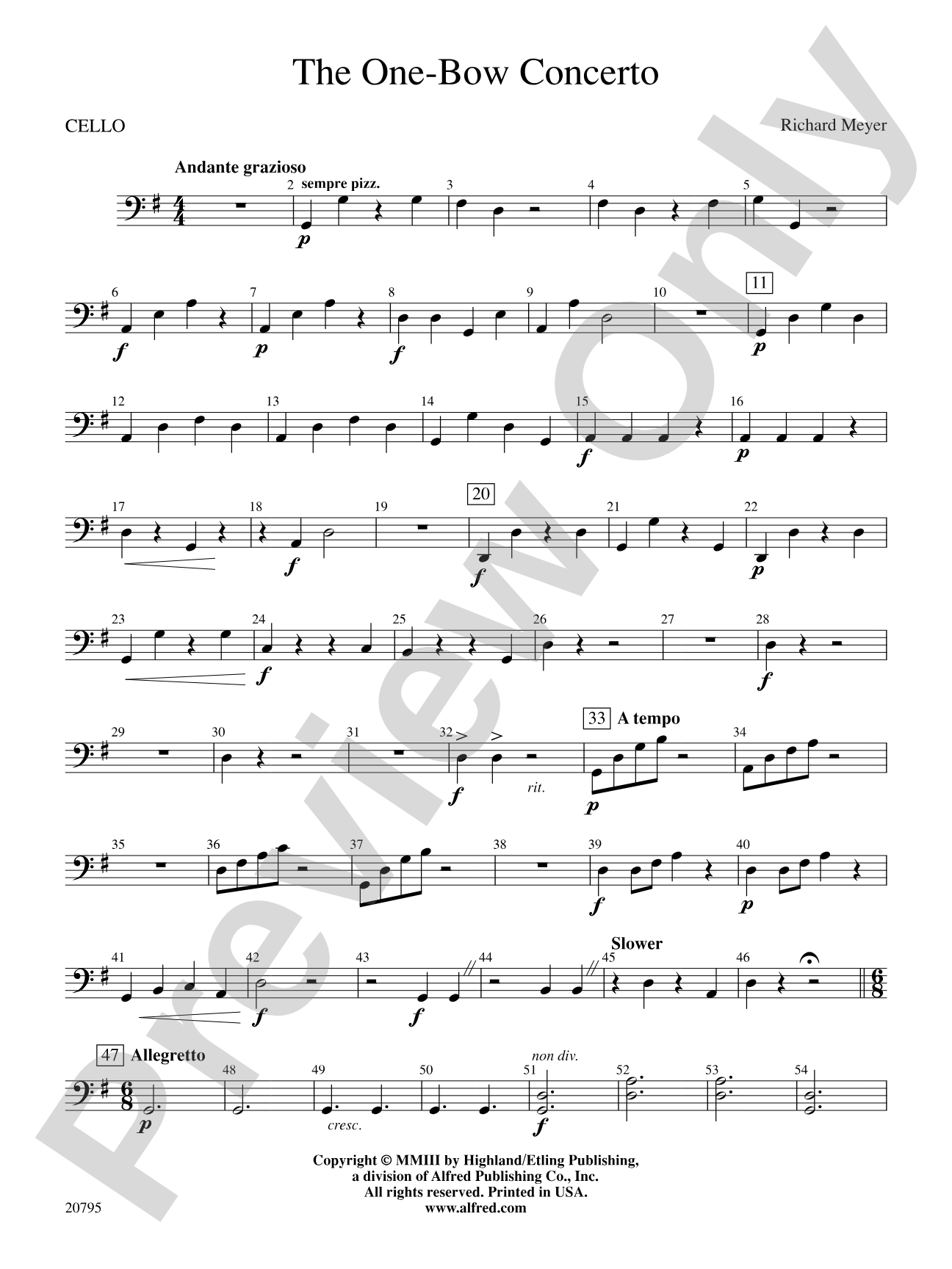 The One-Bow Concerto: Cello