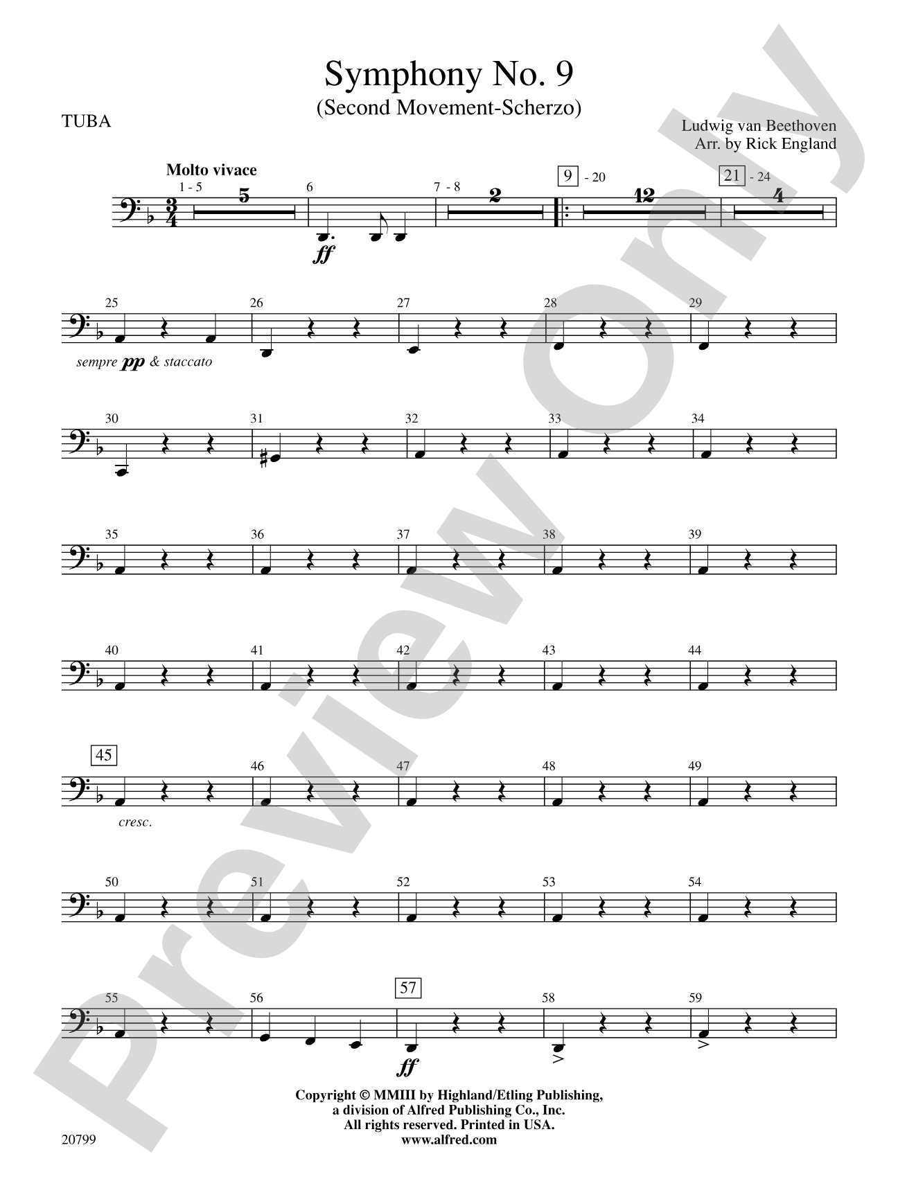 Symphony No. 9 (2nd Movement): Tuba
