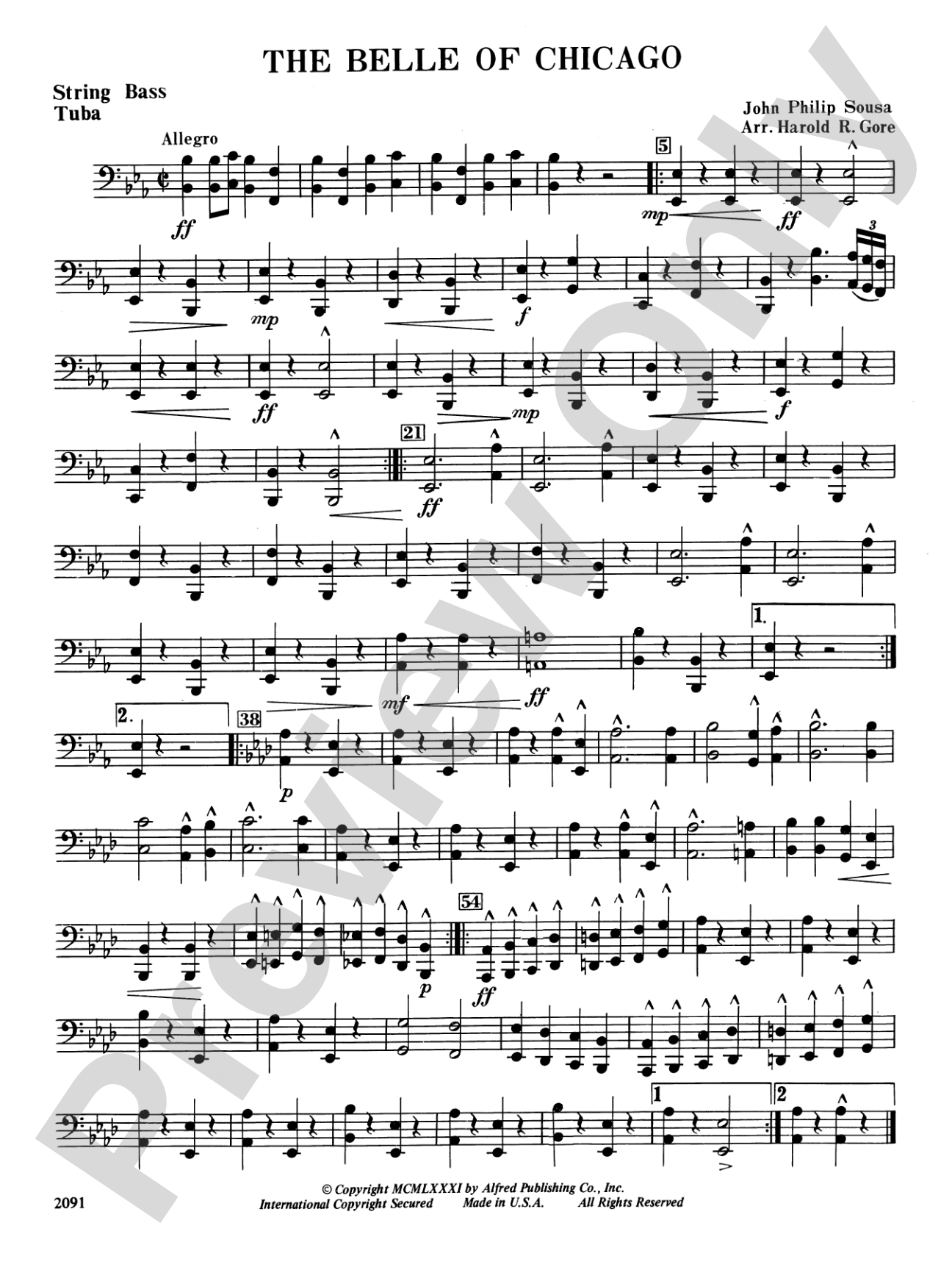Belle of Chicago: Tuba