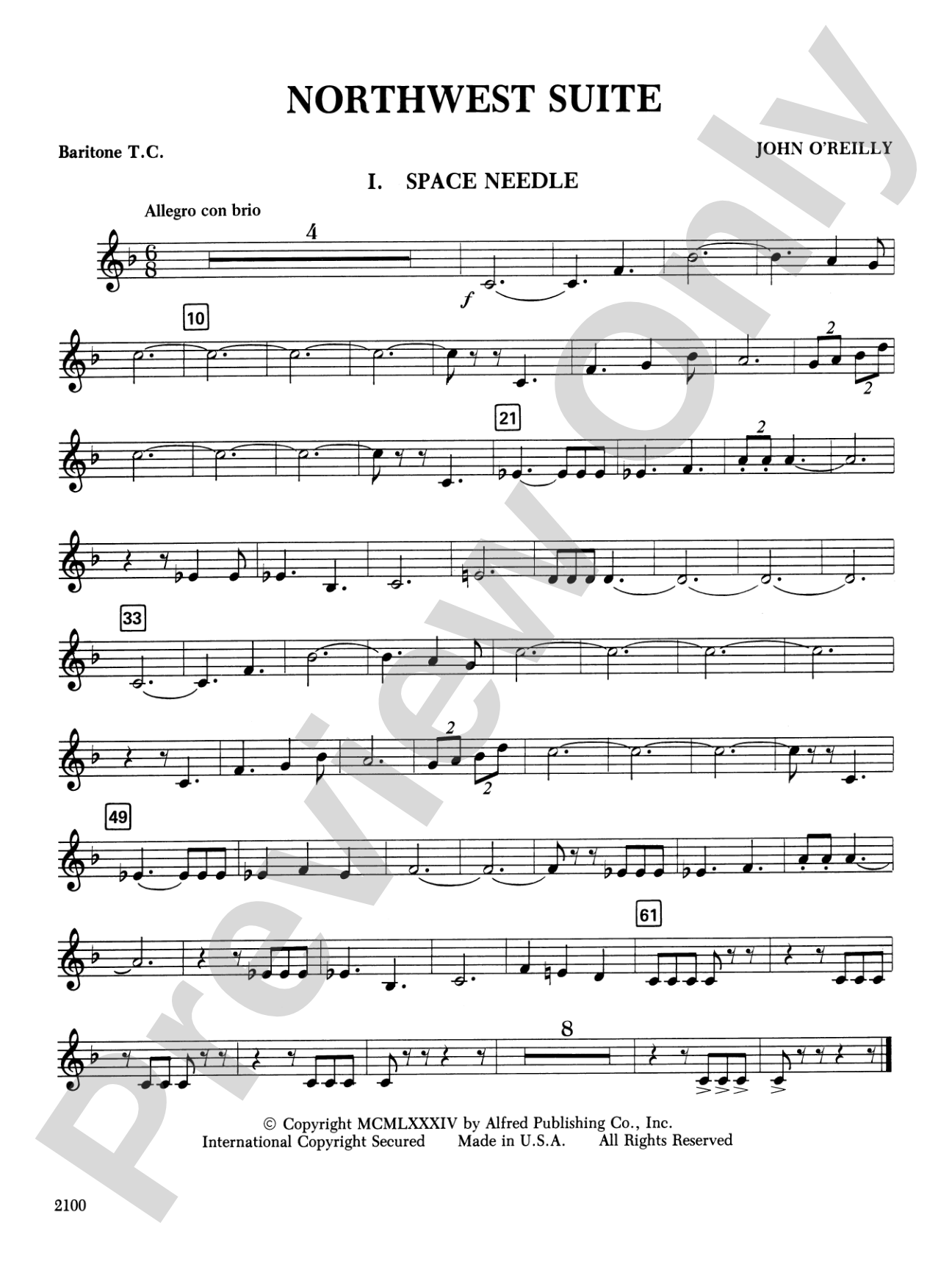 Northwest Suite: Baritone T.C.
