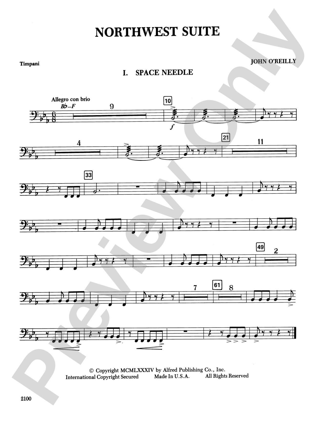 Northwest Suite: Timpani