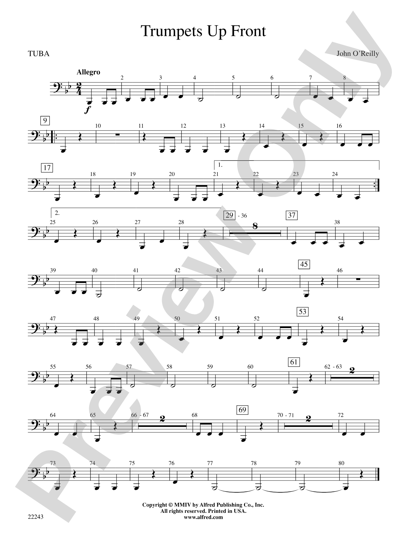 Trumpets Up Front: Tuba