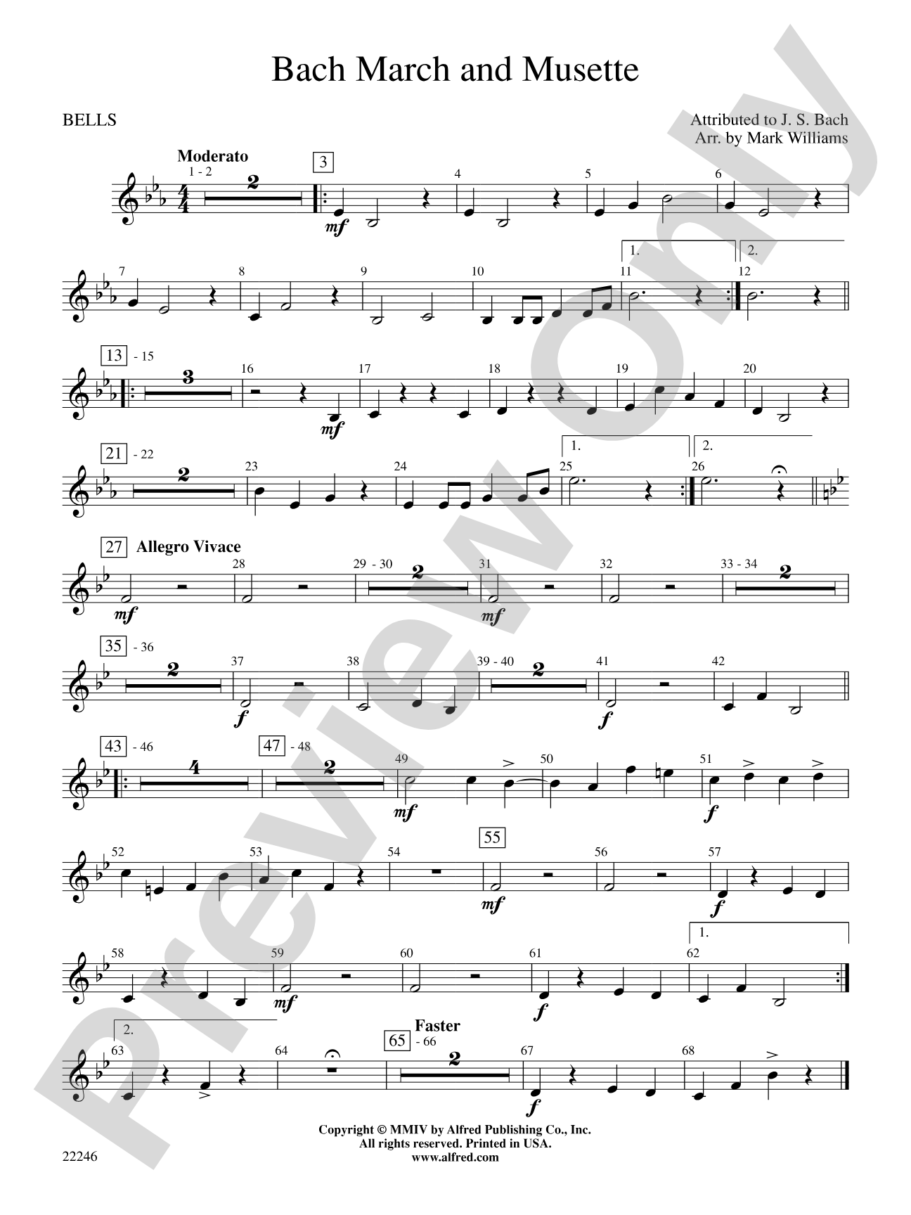 Bach March and Musette: Bells