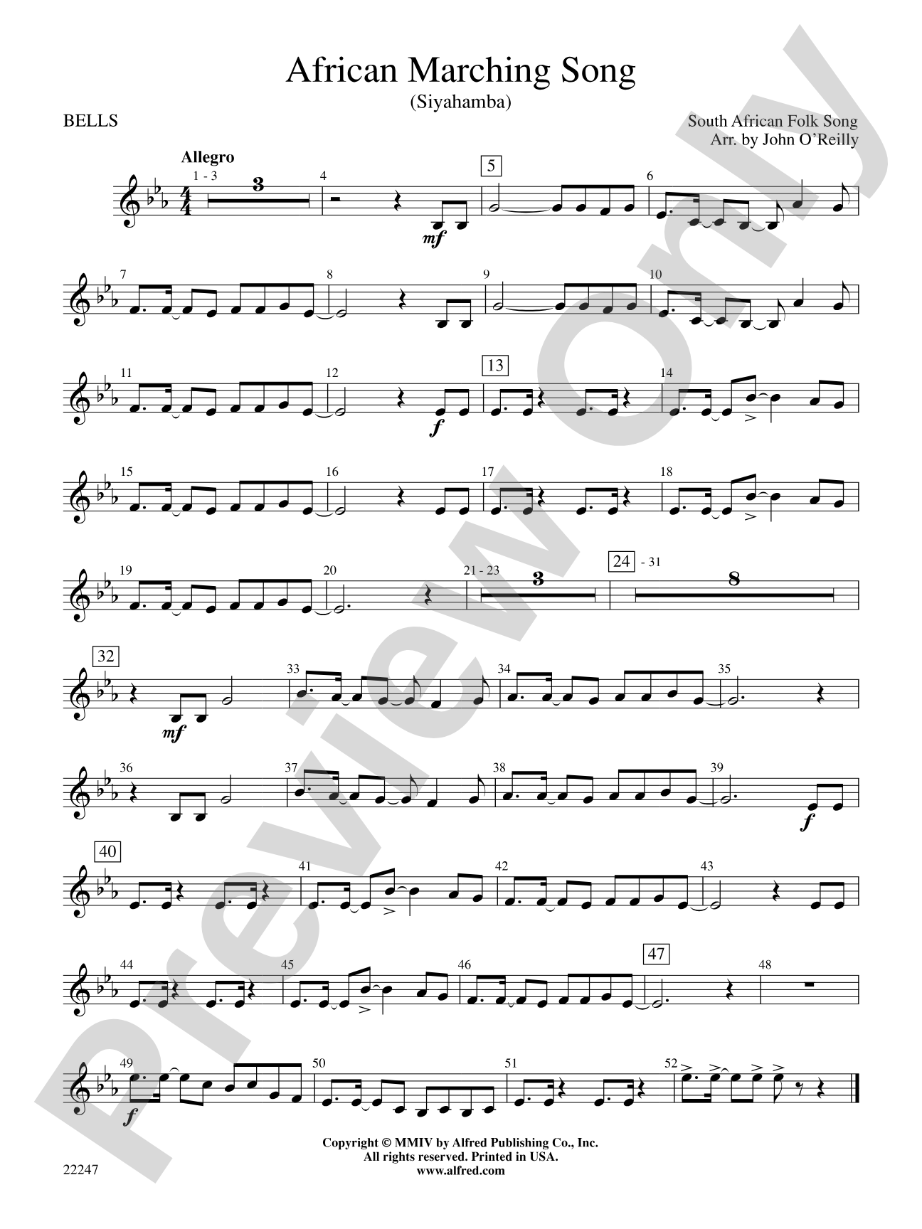 African Marching Song: Bells
