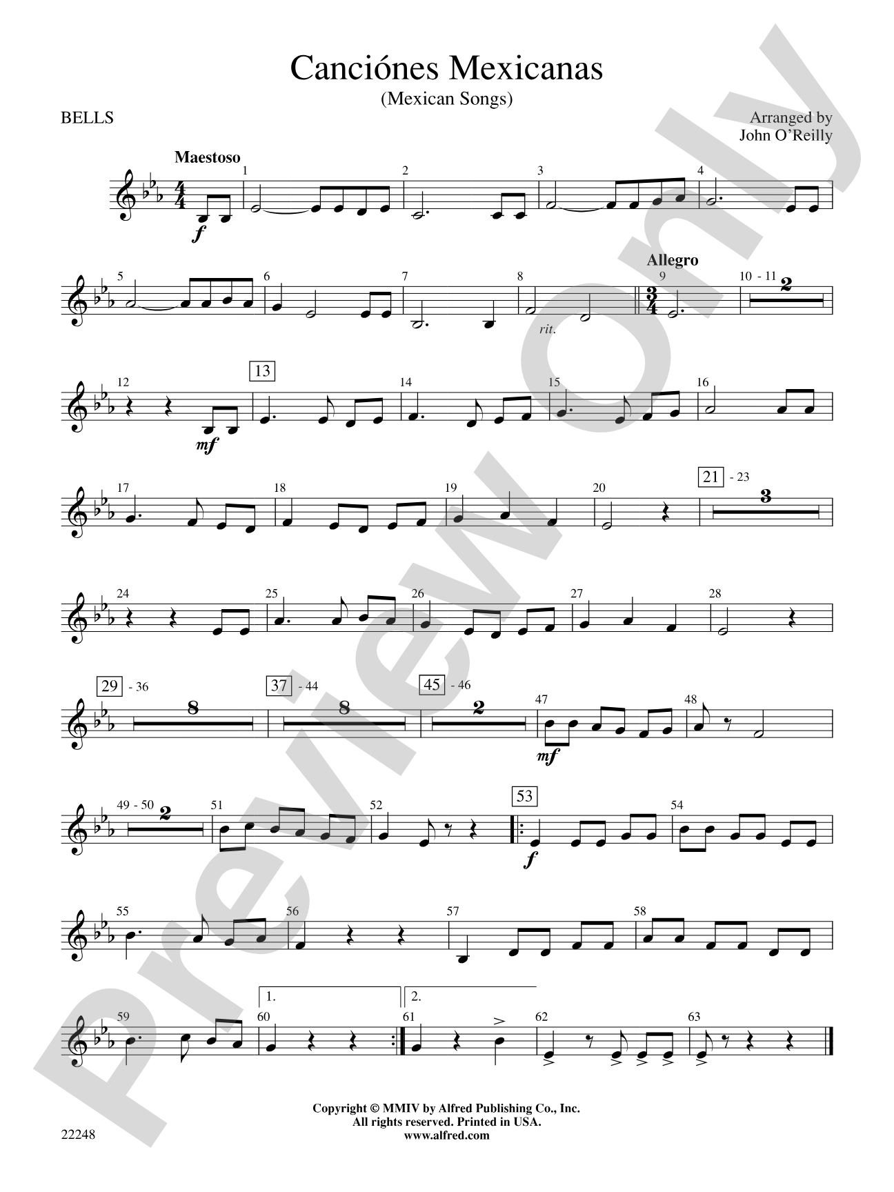 Canciónes Mexicanas: Bells