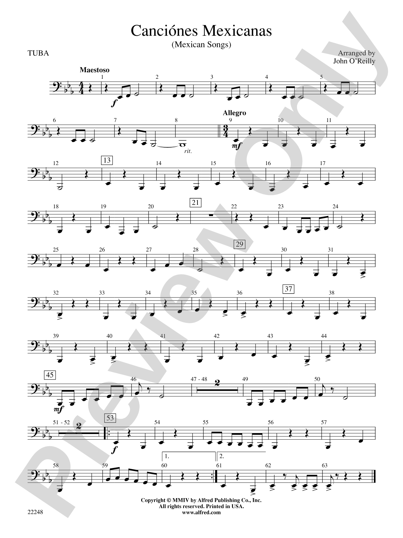 Canciónes Mexicanas: Tuba