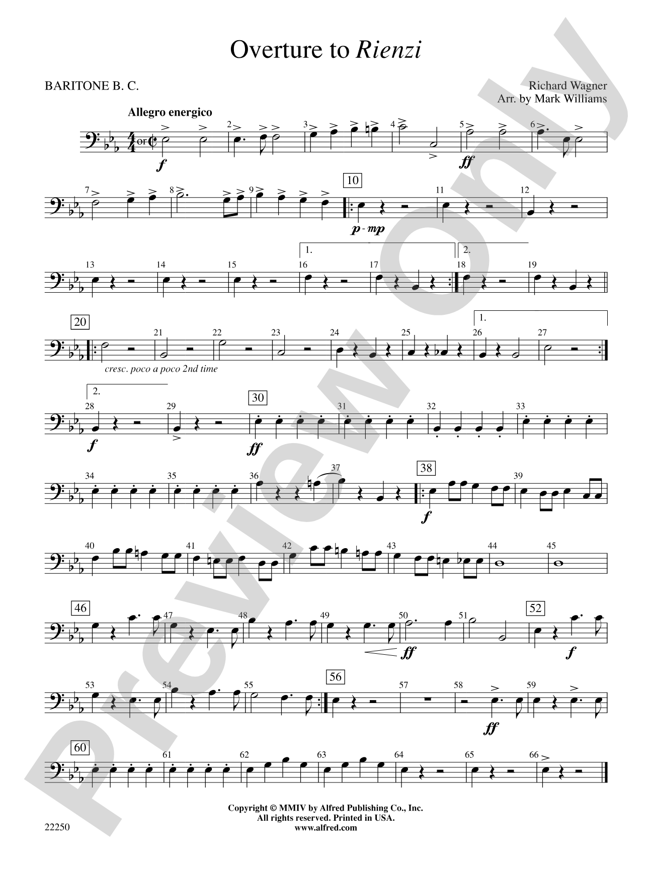 Overture to Rienzi: Baritone B.C.