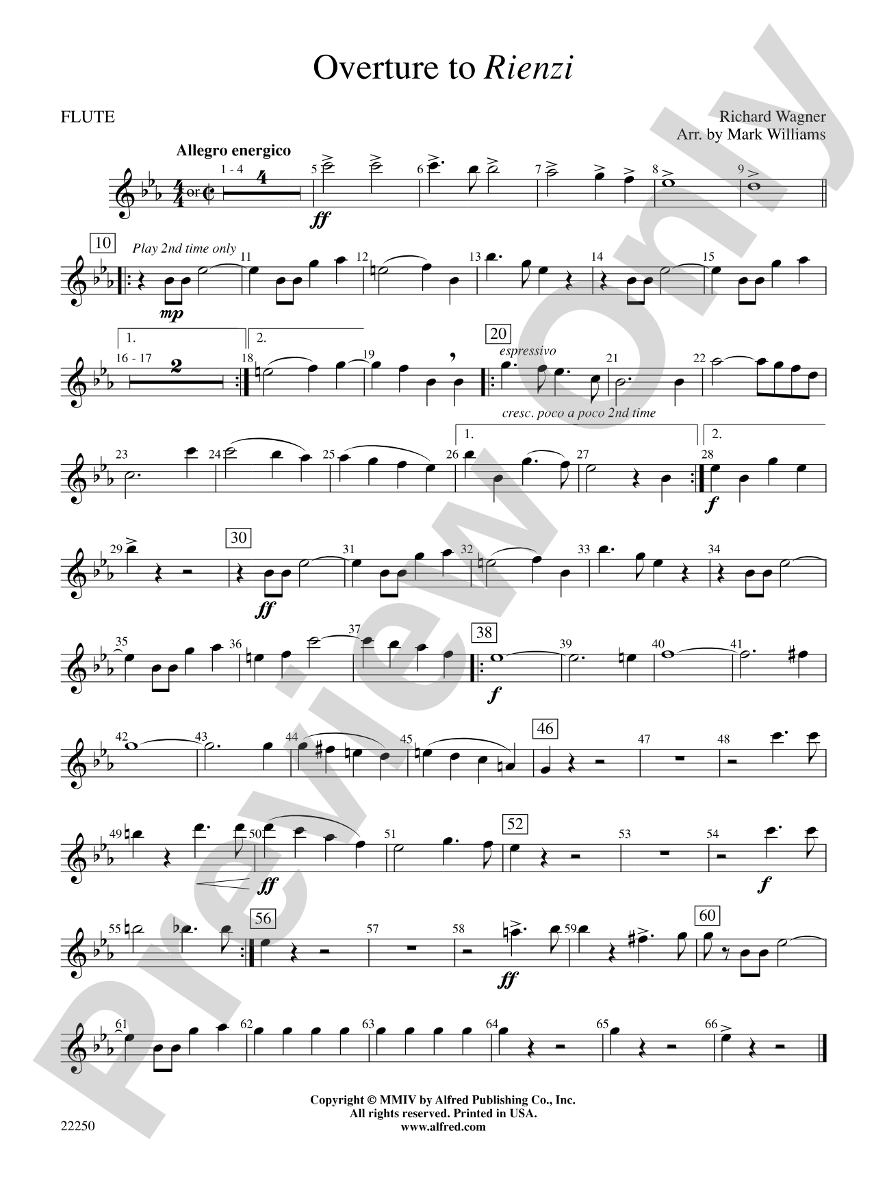 Overture to Rienzi: Flute