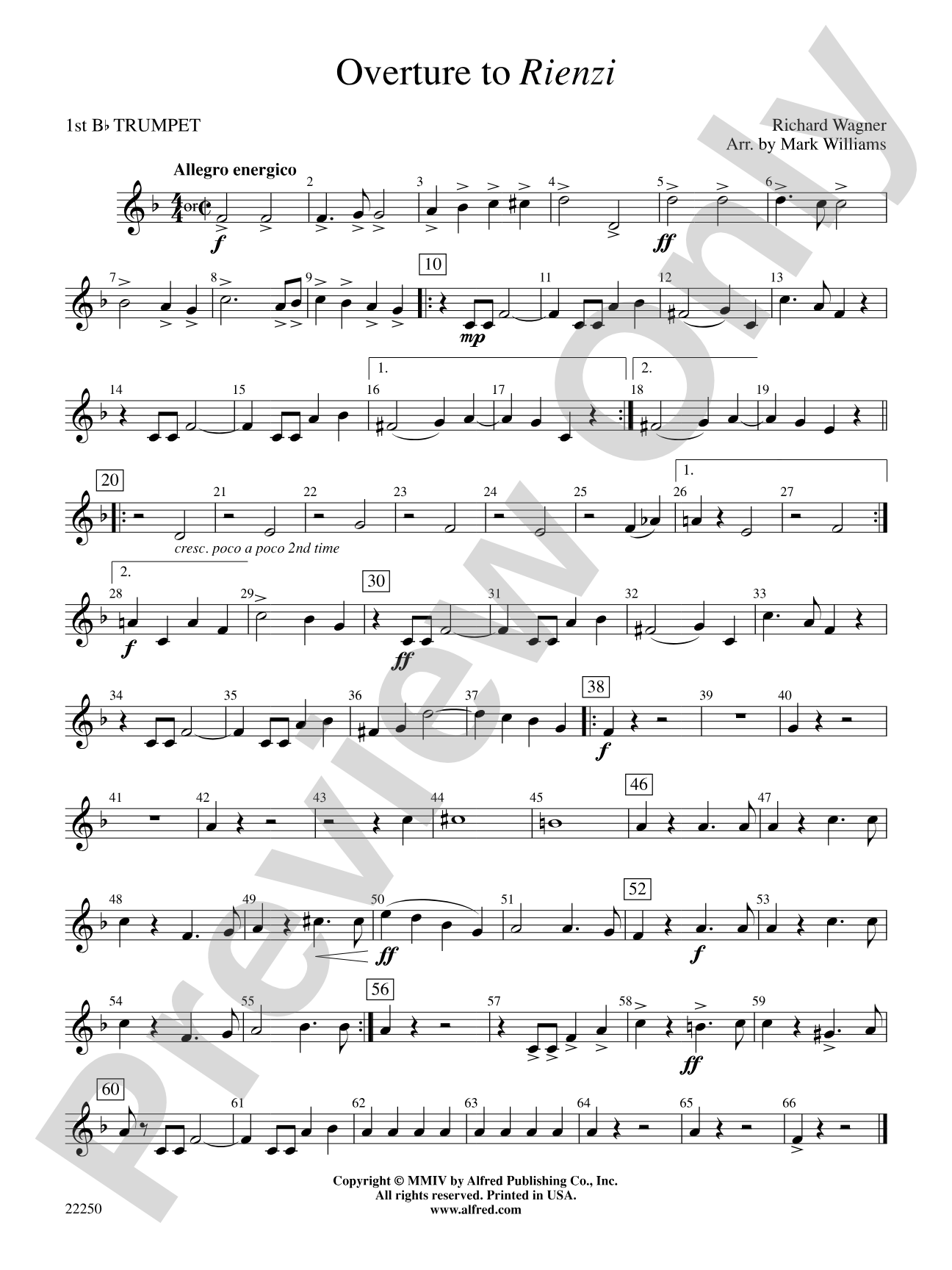 Overture to Rienzi: 1st B-flat Trumpet